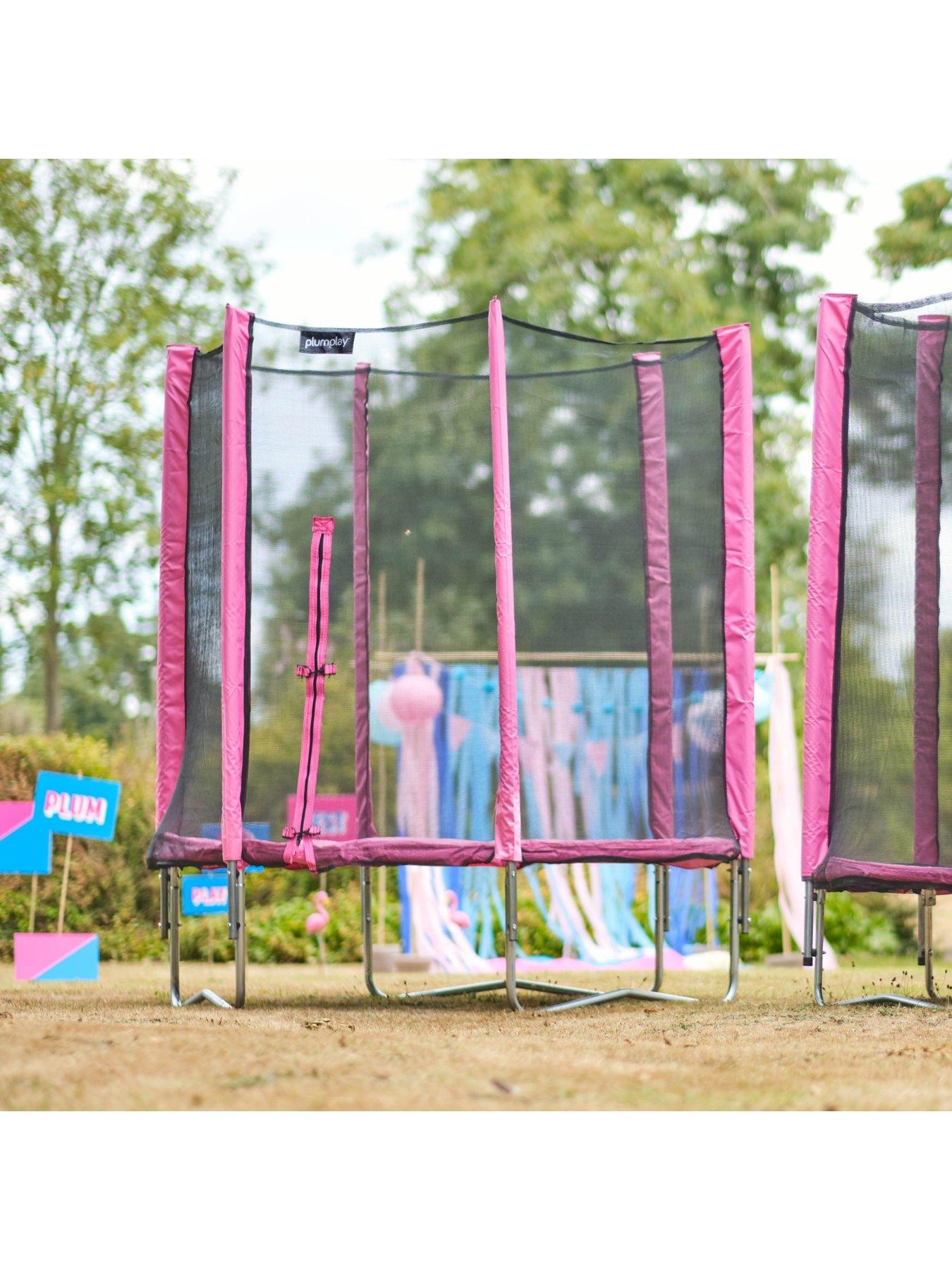 Plum 6ft trampoline clearance pink