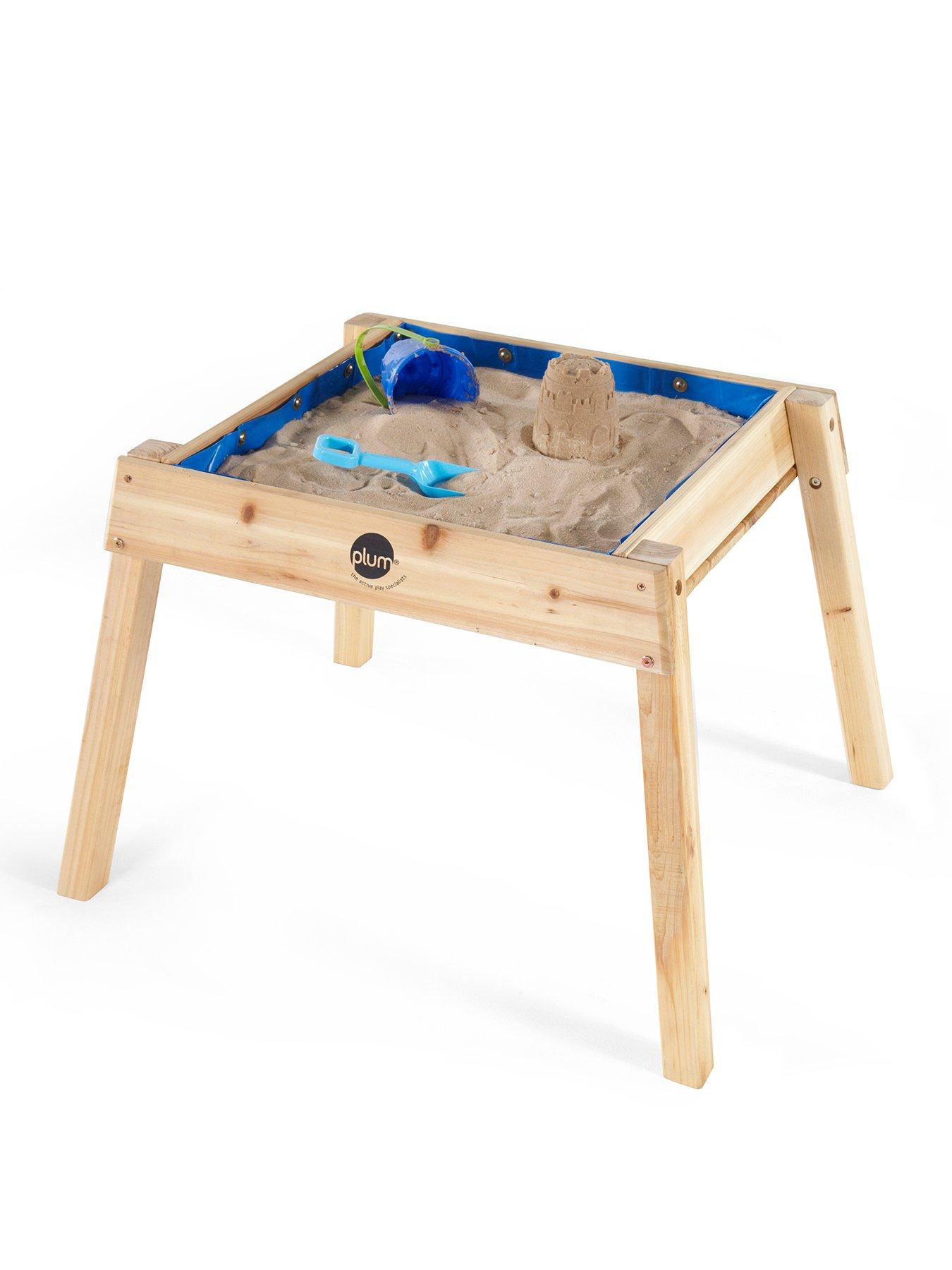 Plum Build  &  Splash Wooden Sand  &  Water Table - Natural