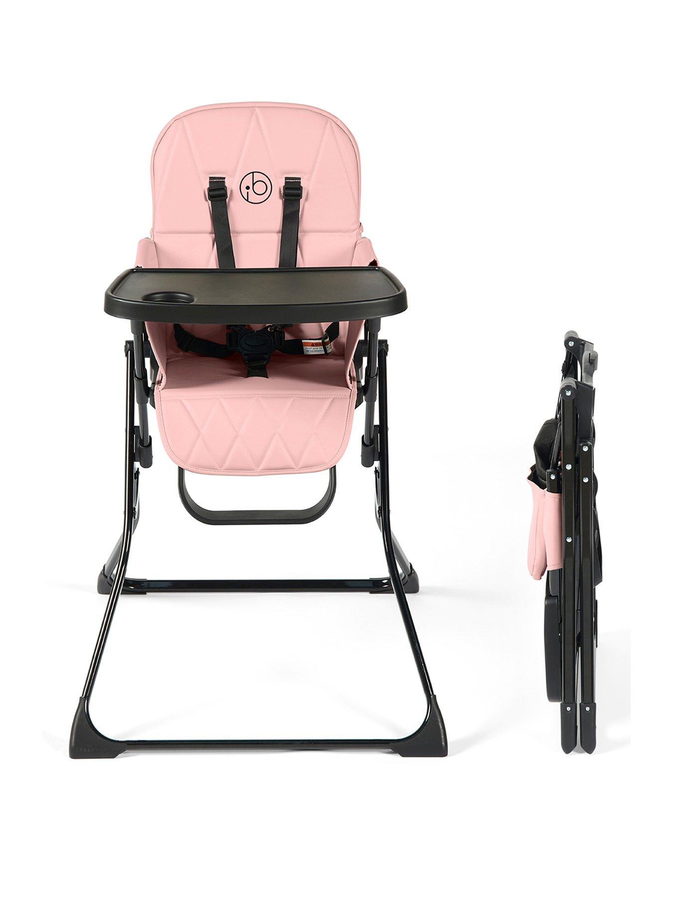 Ickle Bubba Flip Magic Fold Highchair - Blush Pink