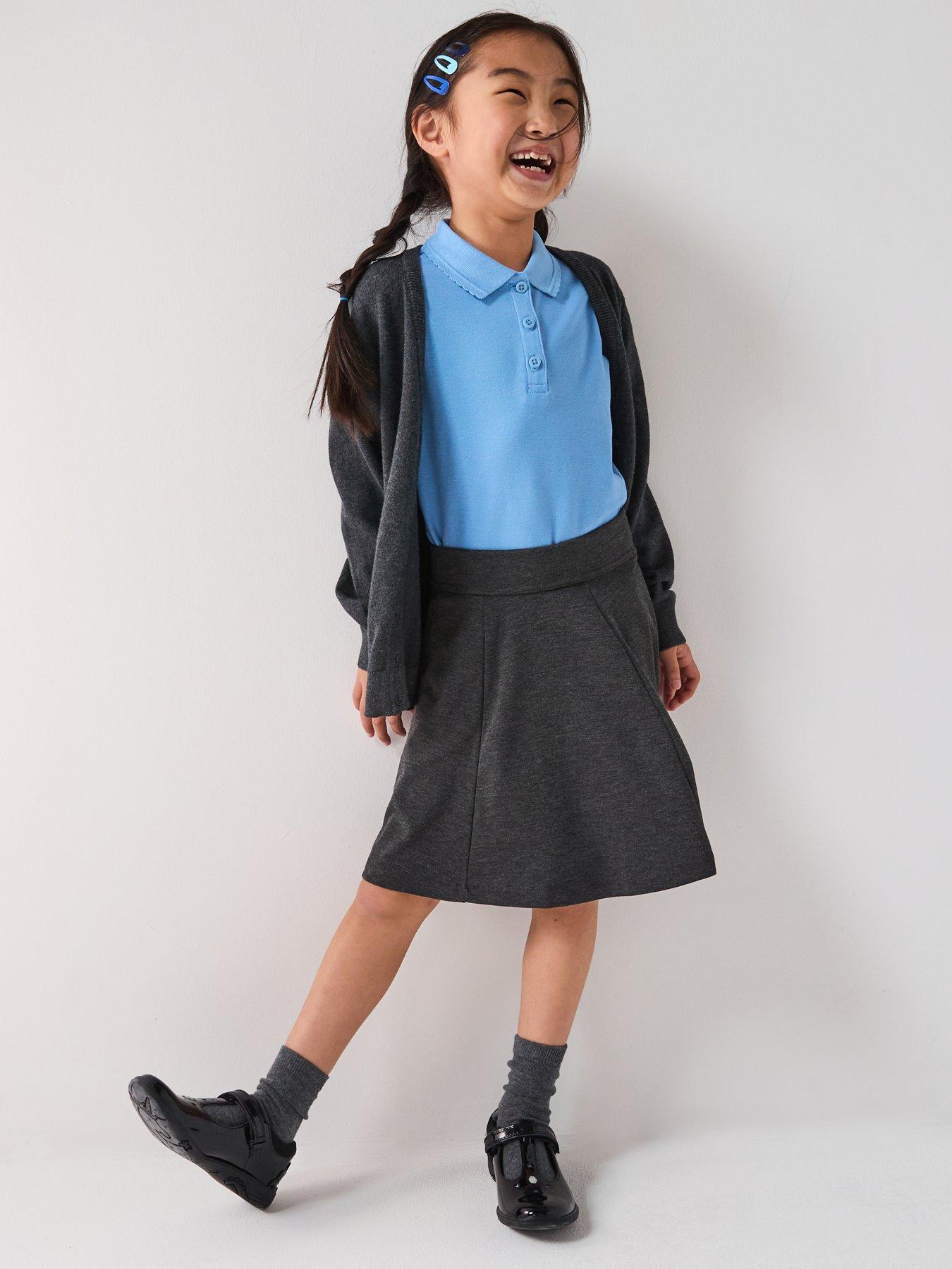 undefined Girls Everyday 3 Pack Polo Tops - Blue