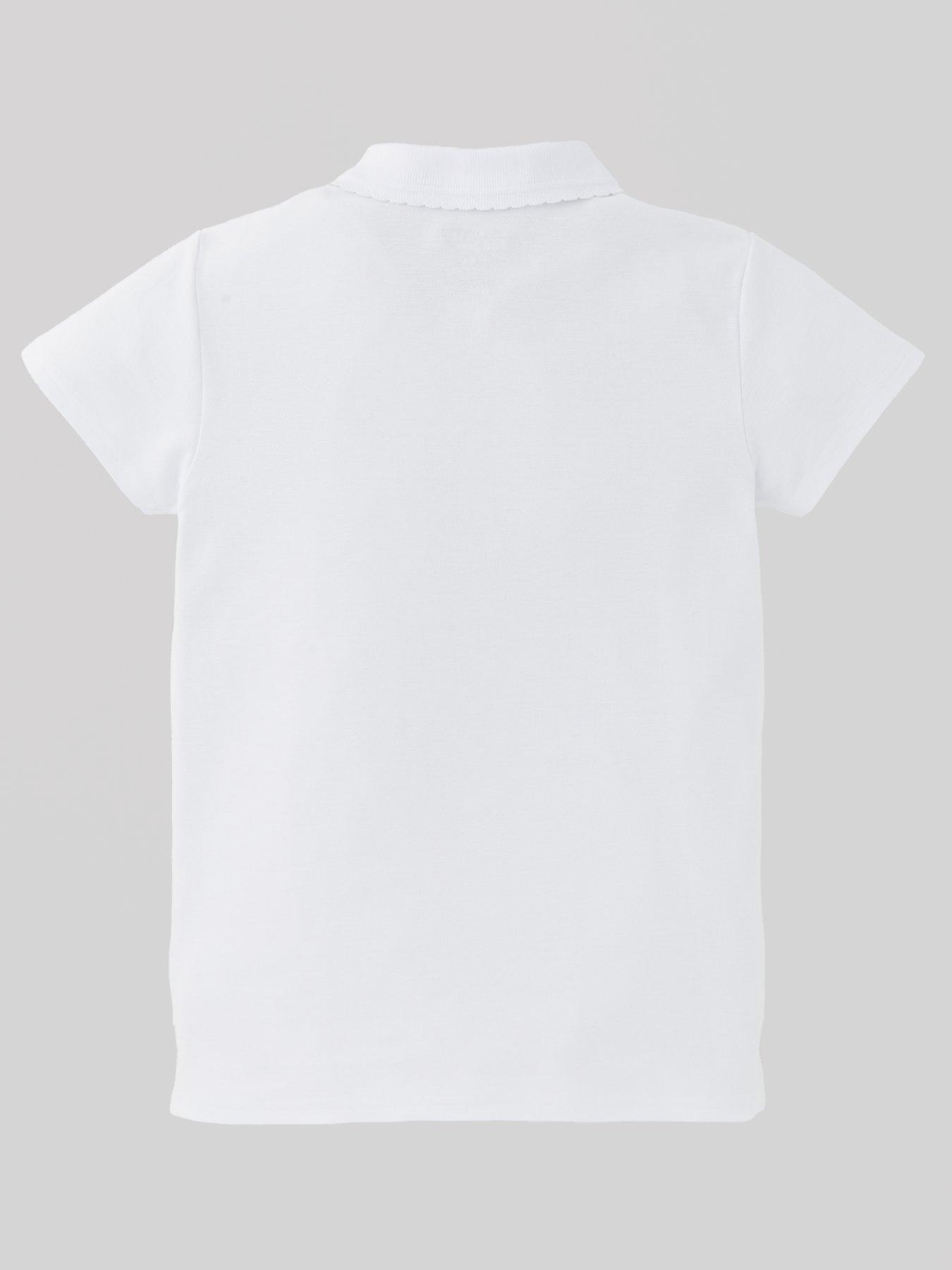  image of the-very-collection-girls-3-pack-school-polo-tops-white