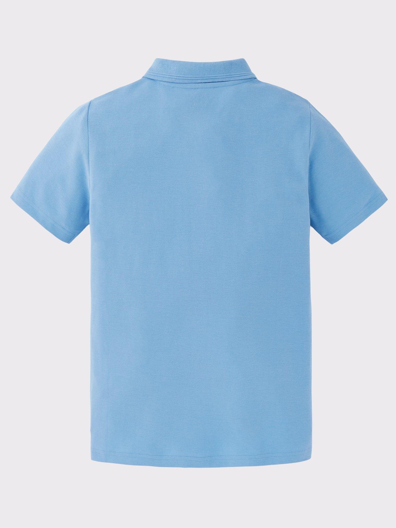 Image 3 of 6 of The Very Collection Boys 3 Pack Polo Top - Blue