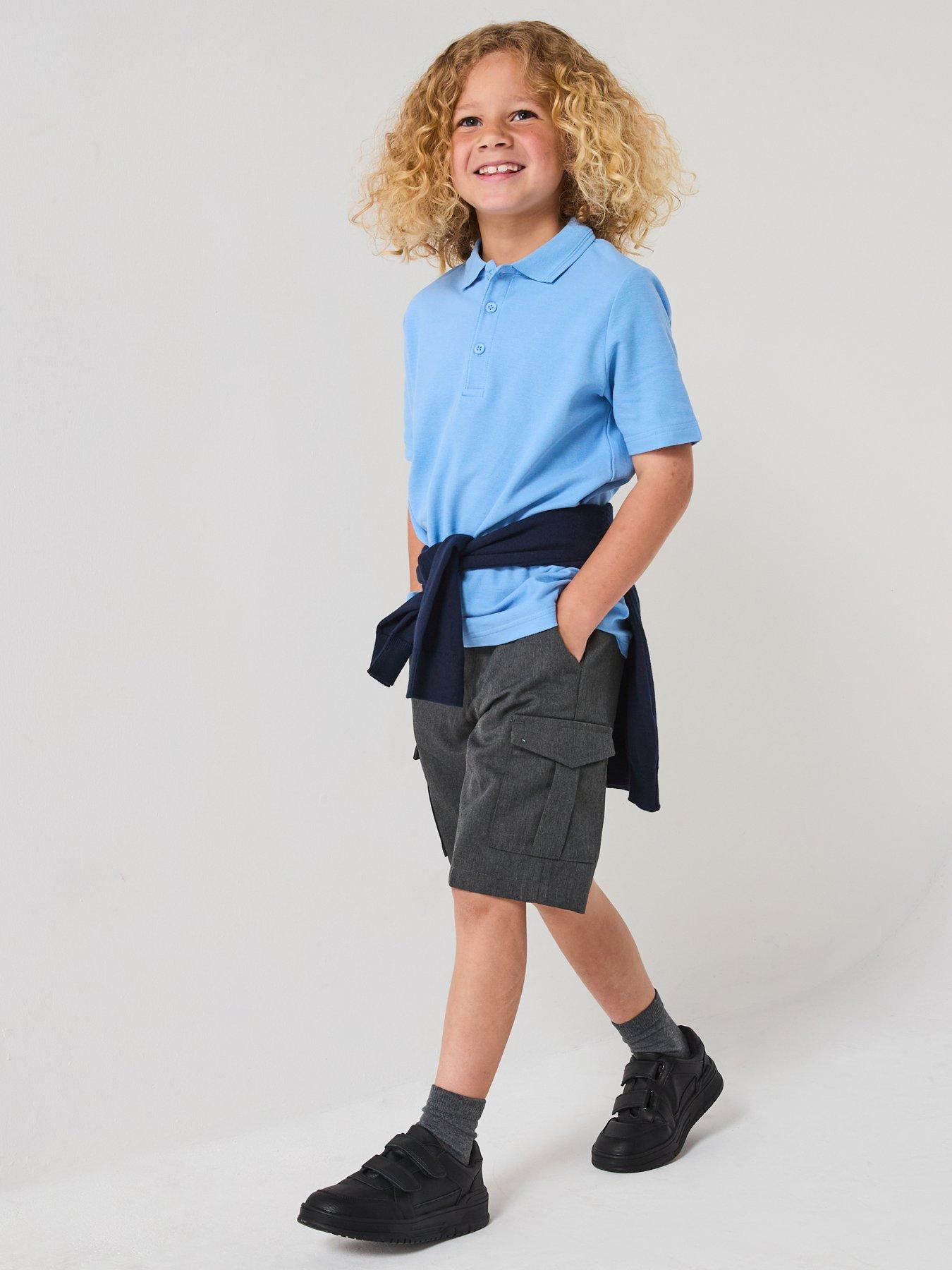 Image 6 of 6 of The Very Collection Boys 3 Pack Polo Top - Blue