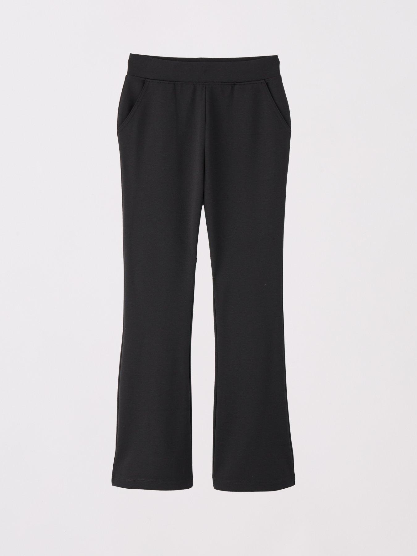 Image 4 of 6 of The Very Collection Girls 2 Pack Jersey Kick Flare Trouser - Black