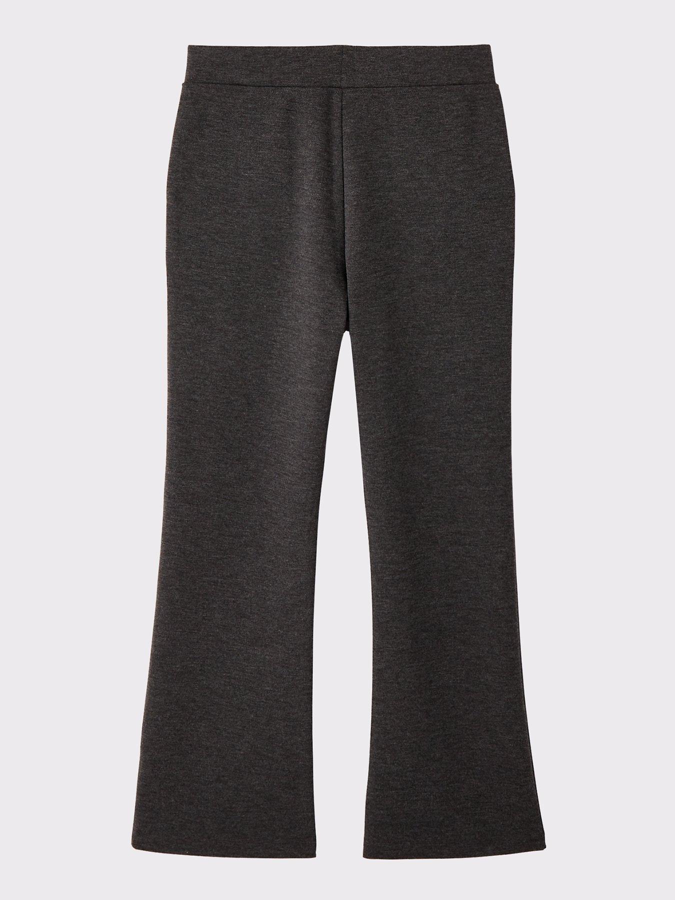 Image 3 of 7 of The Very Collection Girls 2 Pack Jersey Kick Flare Trouser - Grey