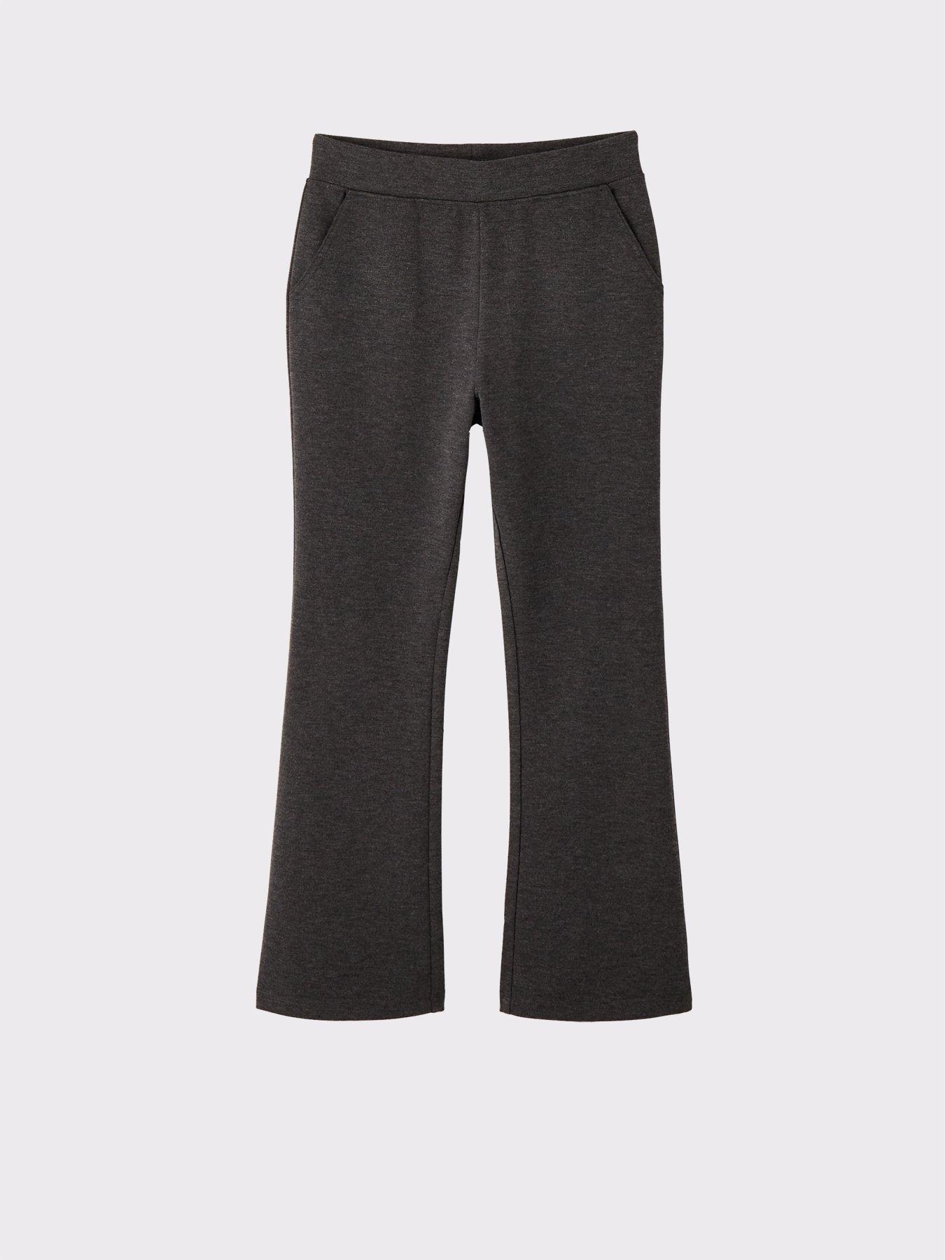 Image 4 of 7 of The Very Collection Girls 2 Pack Jersey Kick Flare Trouser - Grey