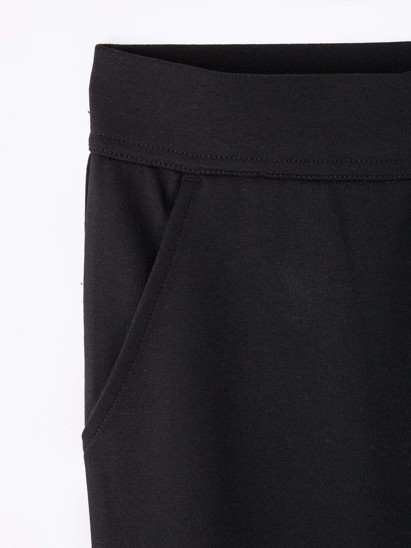 Image 5 of 6 of The Very Collection Girls 2 Pack Jersey School Trousers - Black