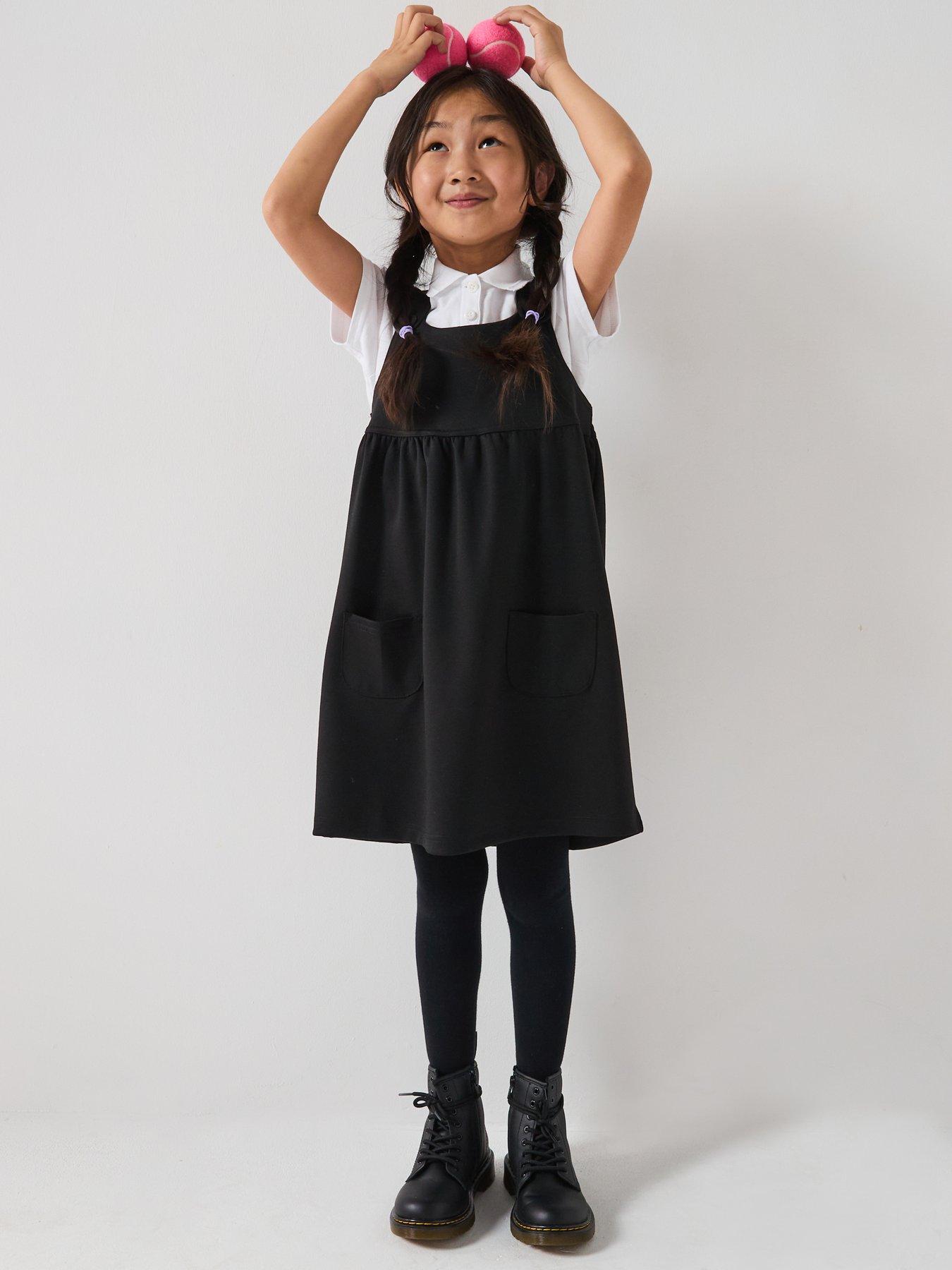 the-very-collection-girls-2-pack-jersey-pinafore-black