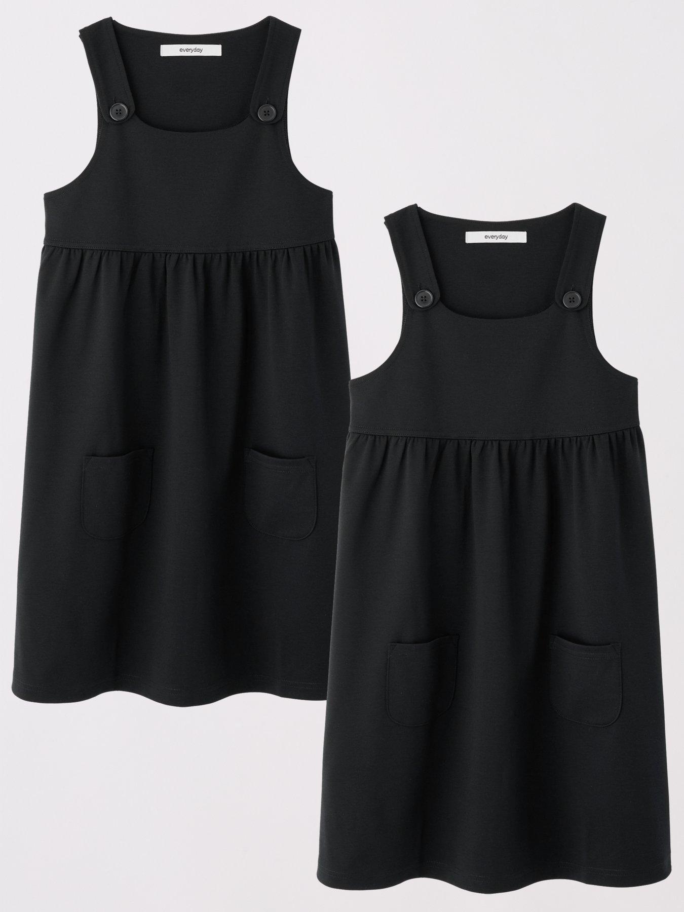 everyday-girls-2-pack-jersey-pinafore-black