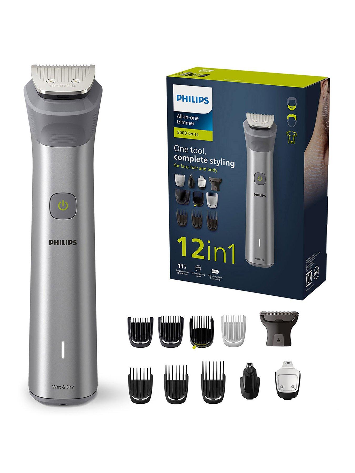 Philips Series 5000 12-in-1 Multi Grooming Trimmer for Face, Head, and Body, Beard Trimmer, MG5940/15