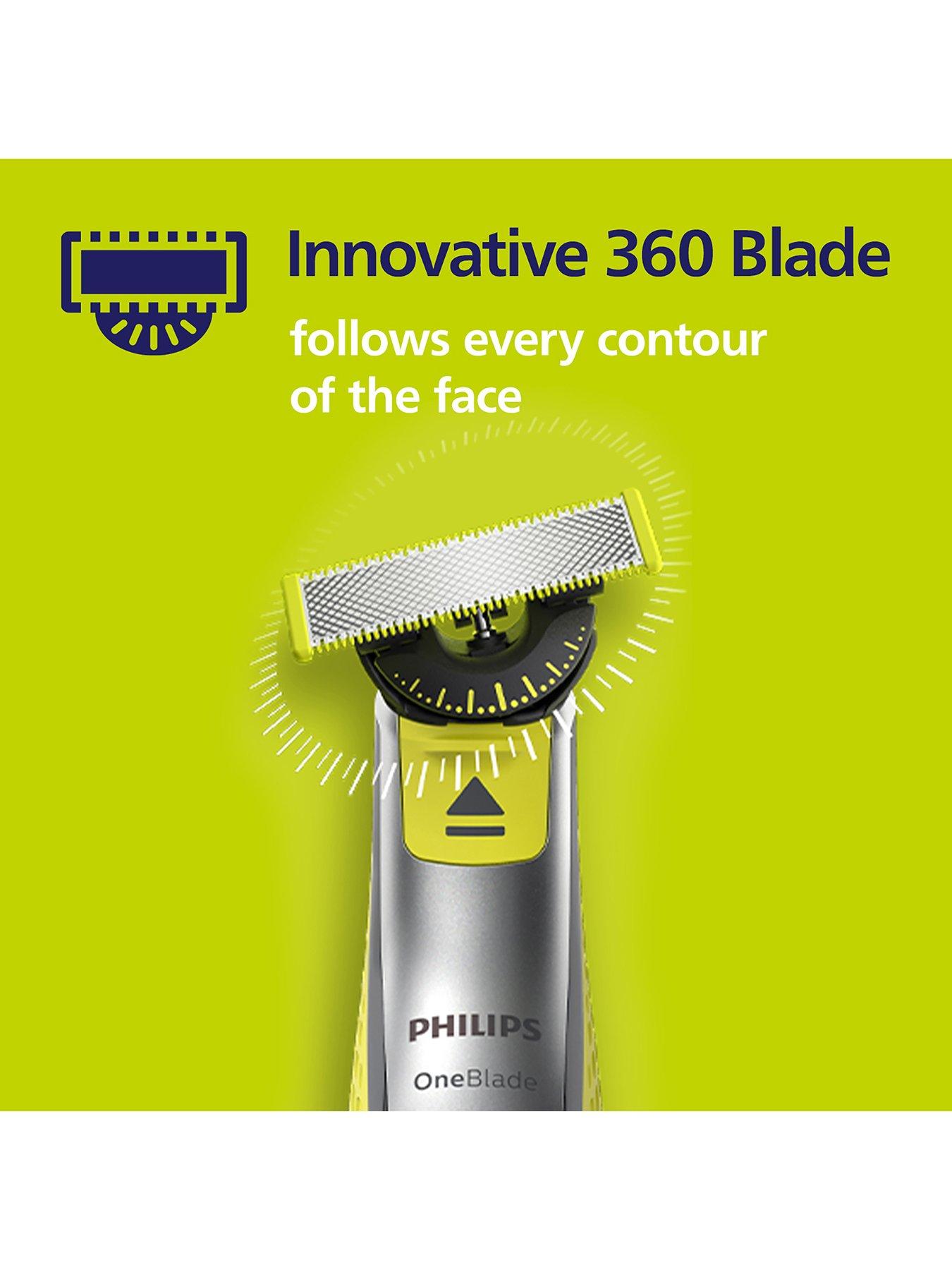  image of philips-oneblade-360-replacement-blades-for-face-4-pack-qp44050