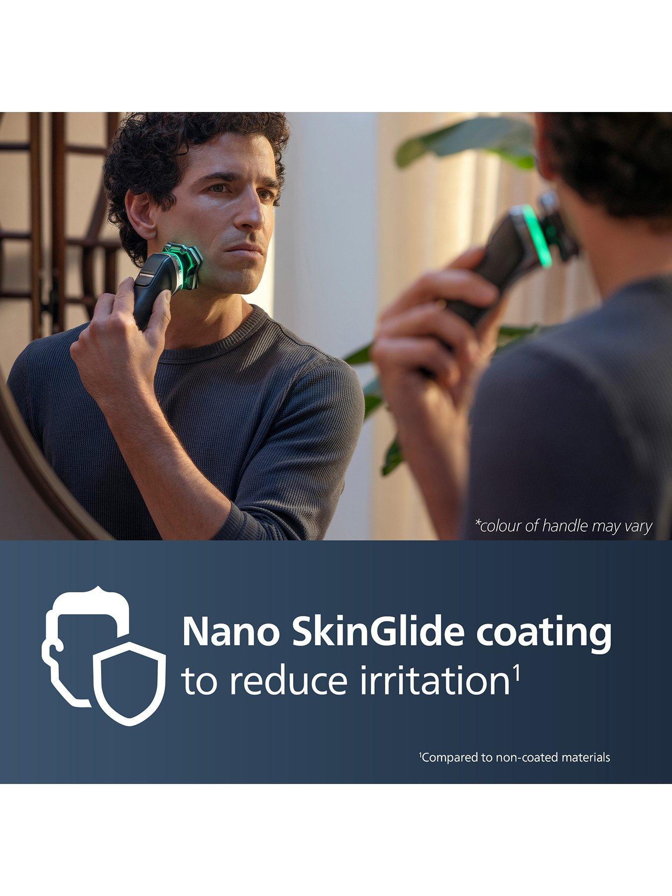 Image 4 of 7 of Philips Series 9000 Wet &amp; Dry Electric Shaver with SkinIQ technology, with Charging stand and Travel case S9974/35