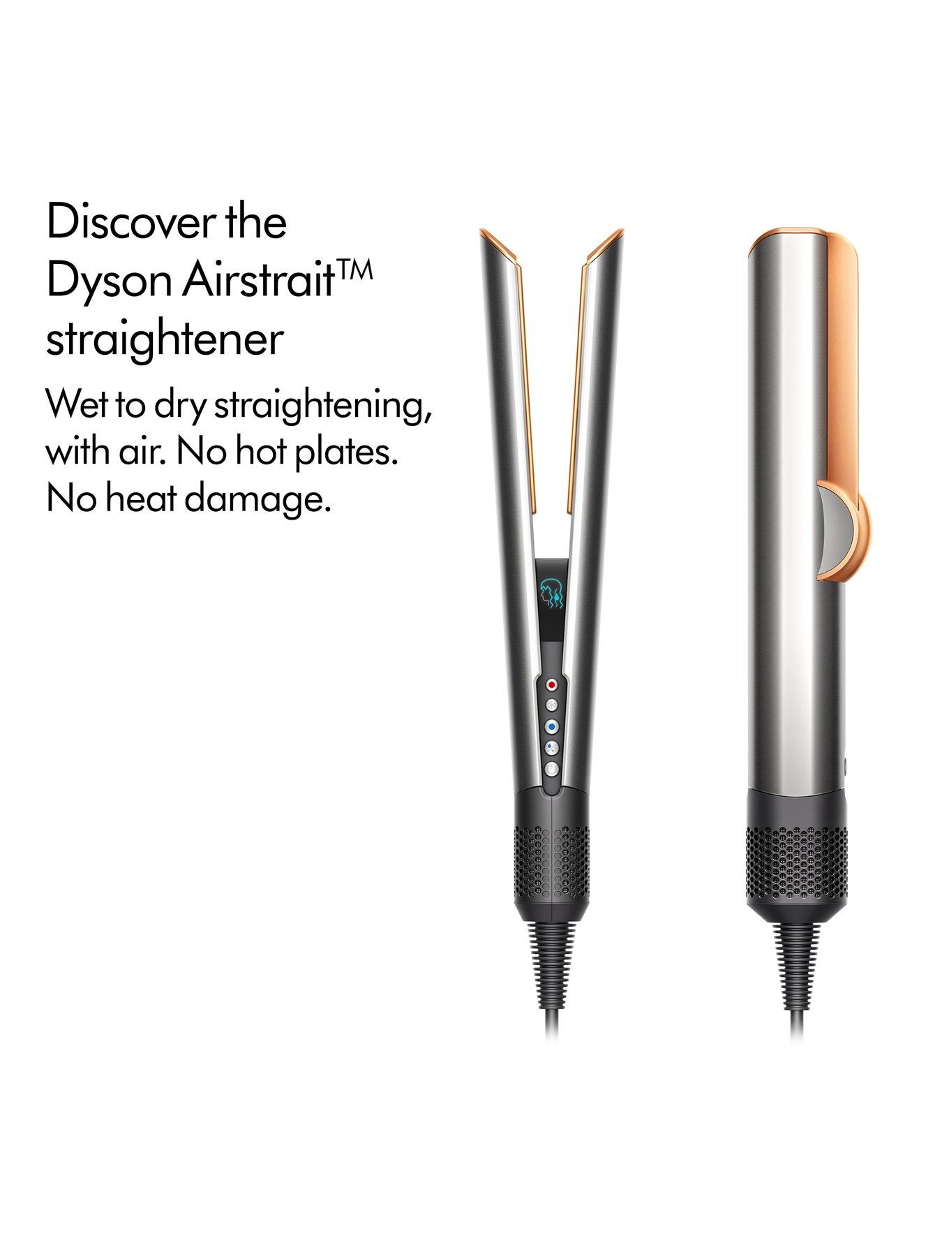 Image 2 of 7 of Dyson Airstrait<sup>&trade;</sup> Wet to Dry Hair Straightener, with Air, No Hot Plates, No Heat Damage - Nickel &amp; Copper