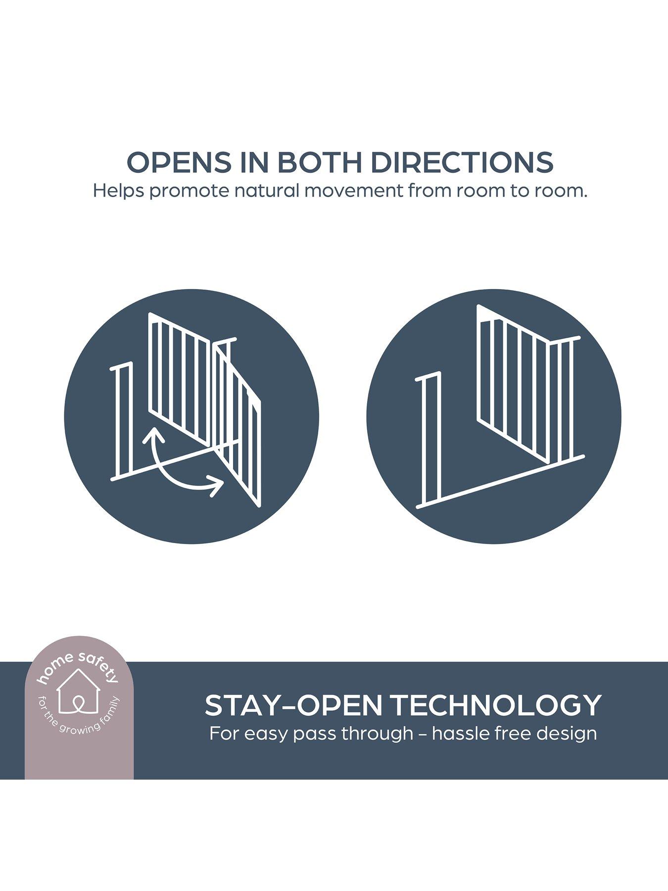  image of dreambaby-ava-wide-gate-with-1-x-9cm-and-1-x-18cm-extensionnbsp--white