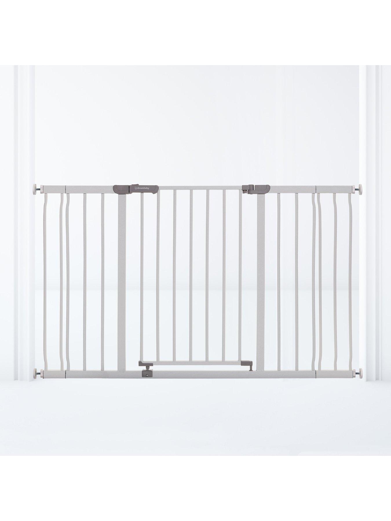  image of dreambaby-ava-wide-gate-with-1-x-9cm-and-1-x-18cm-extensionnbsp--white