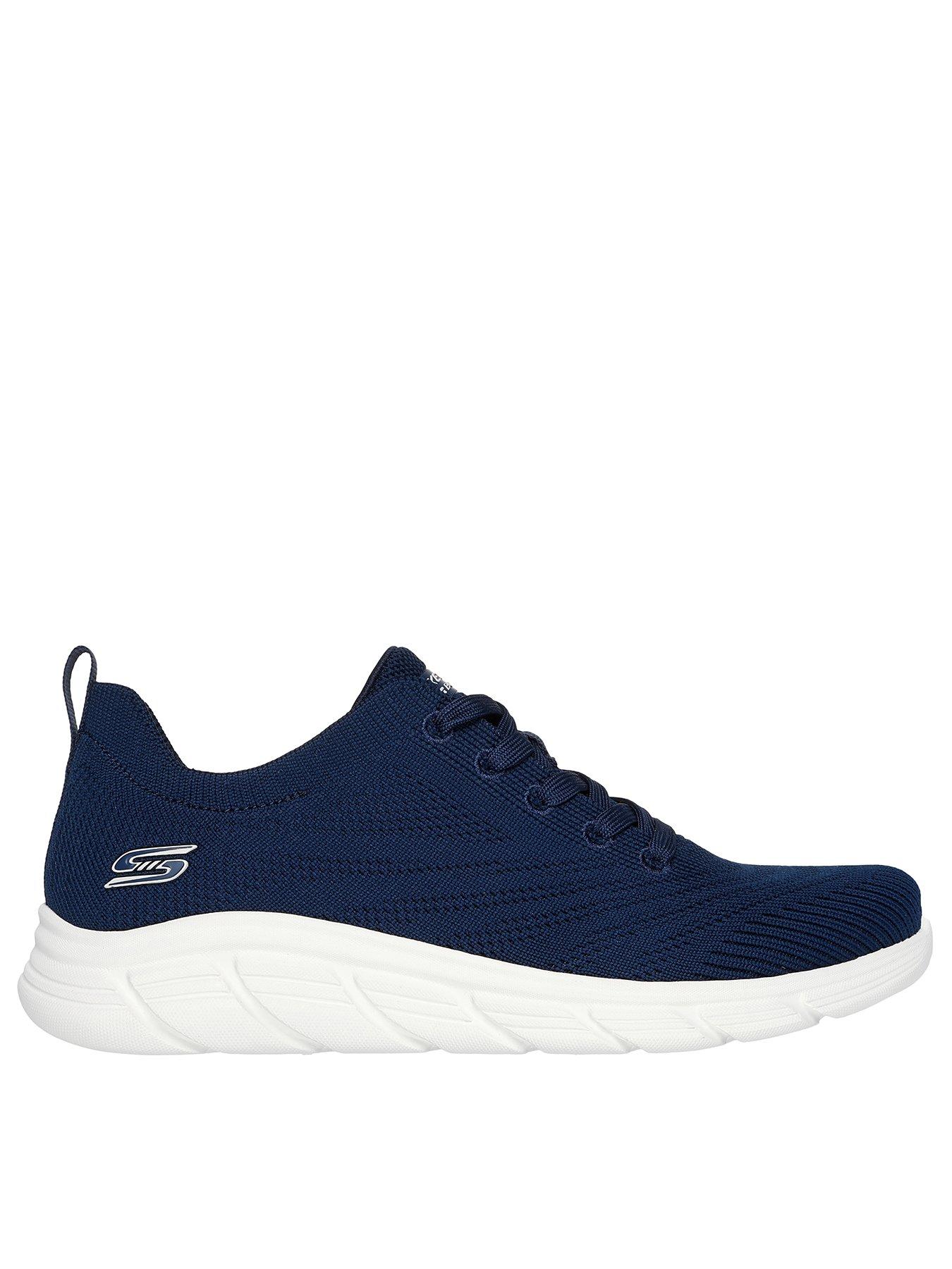 Skechers lace up sneakers azul online