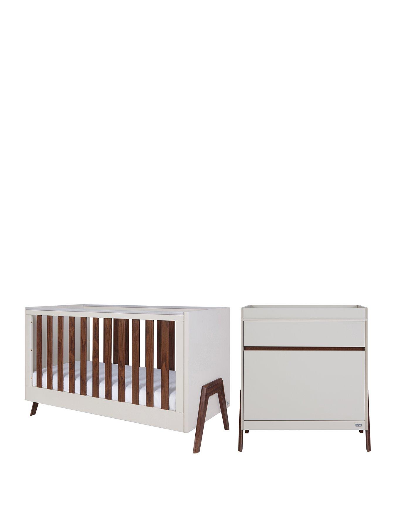  image of tutti-bambini-fuori-2-piece-furniture-room-set-white-sandwalnut