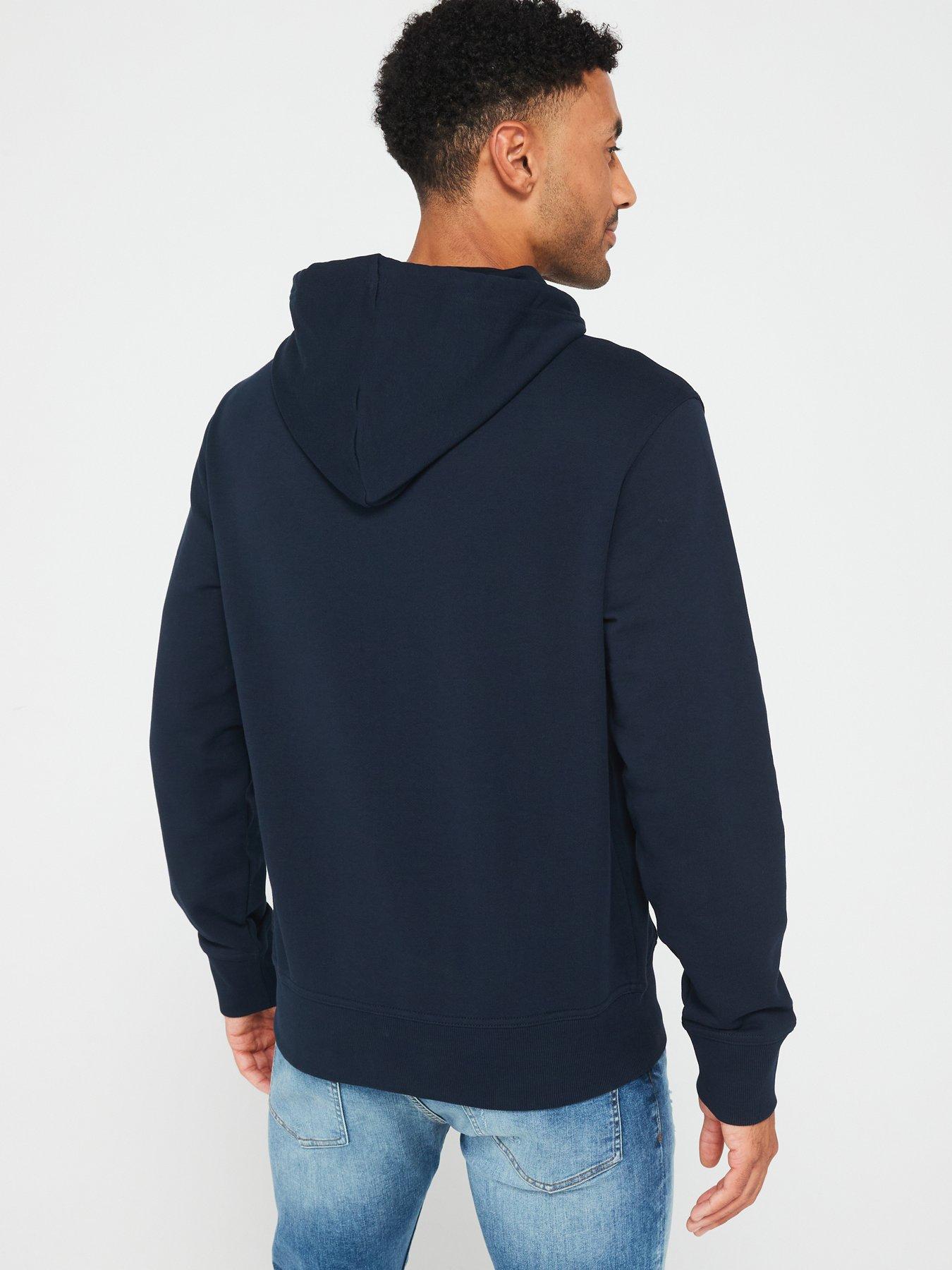  image of boss-webasic-logo-overhead-hoodie-navy