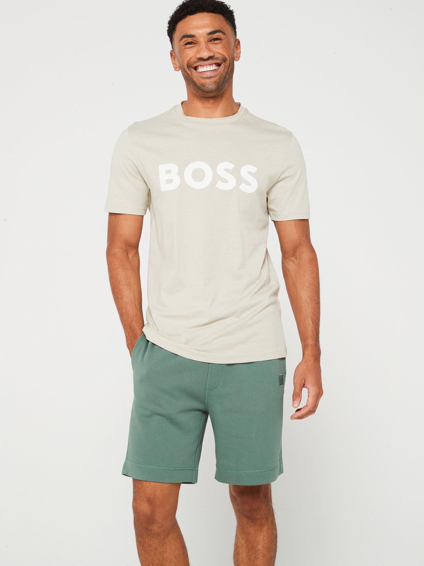 undefined Thinking 1 Regular Fit Large Logo T-Shirt - Light Beige