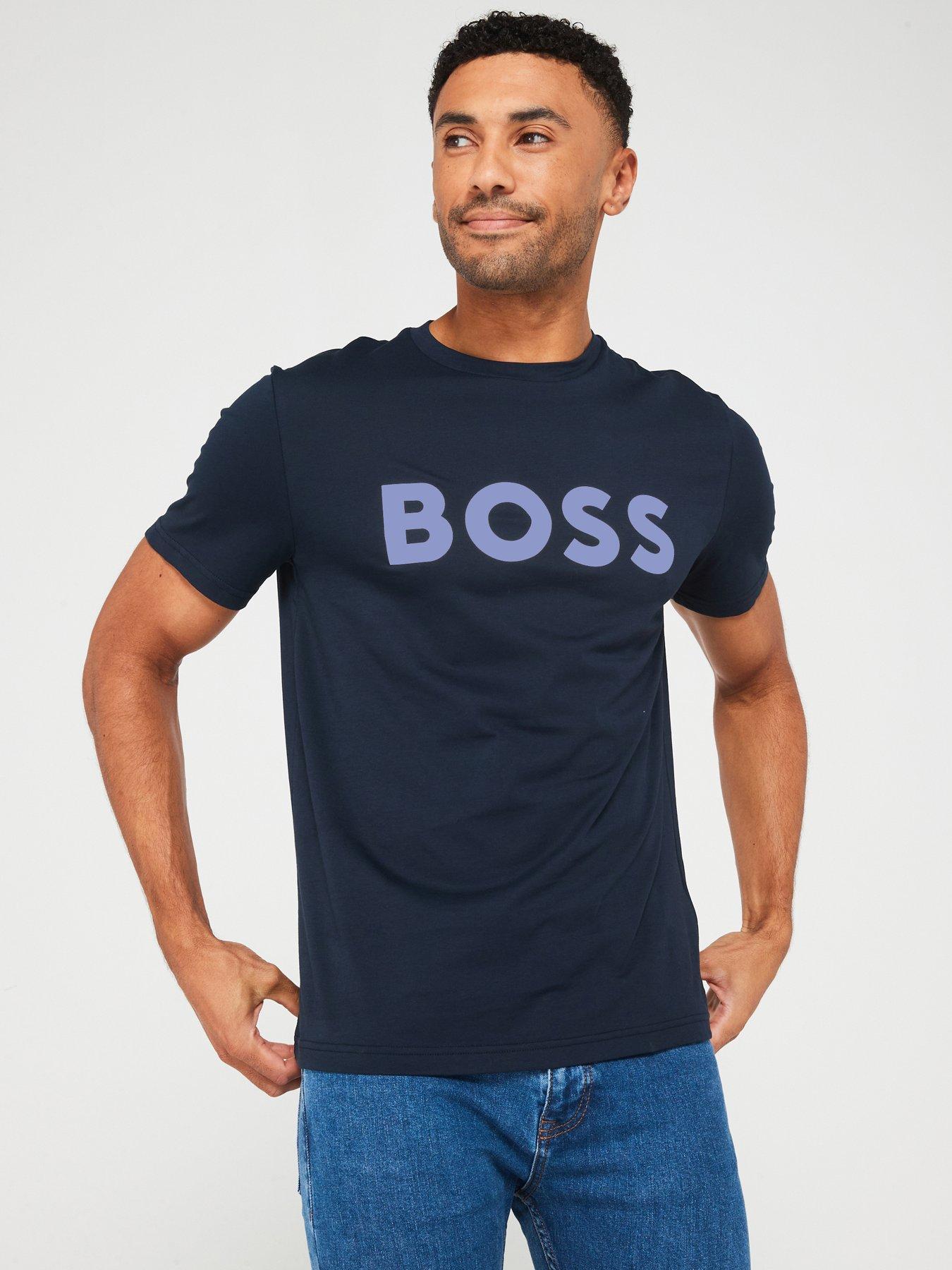 boss-thinking-1-regular-fit-large-logo-t-shirt-blue