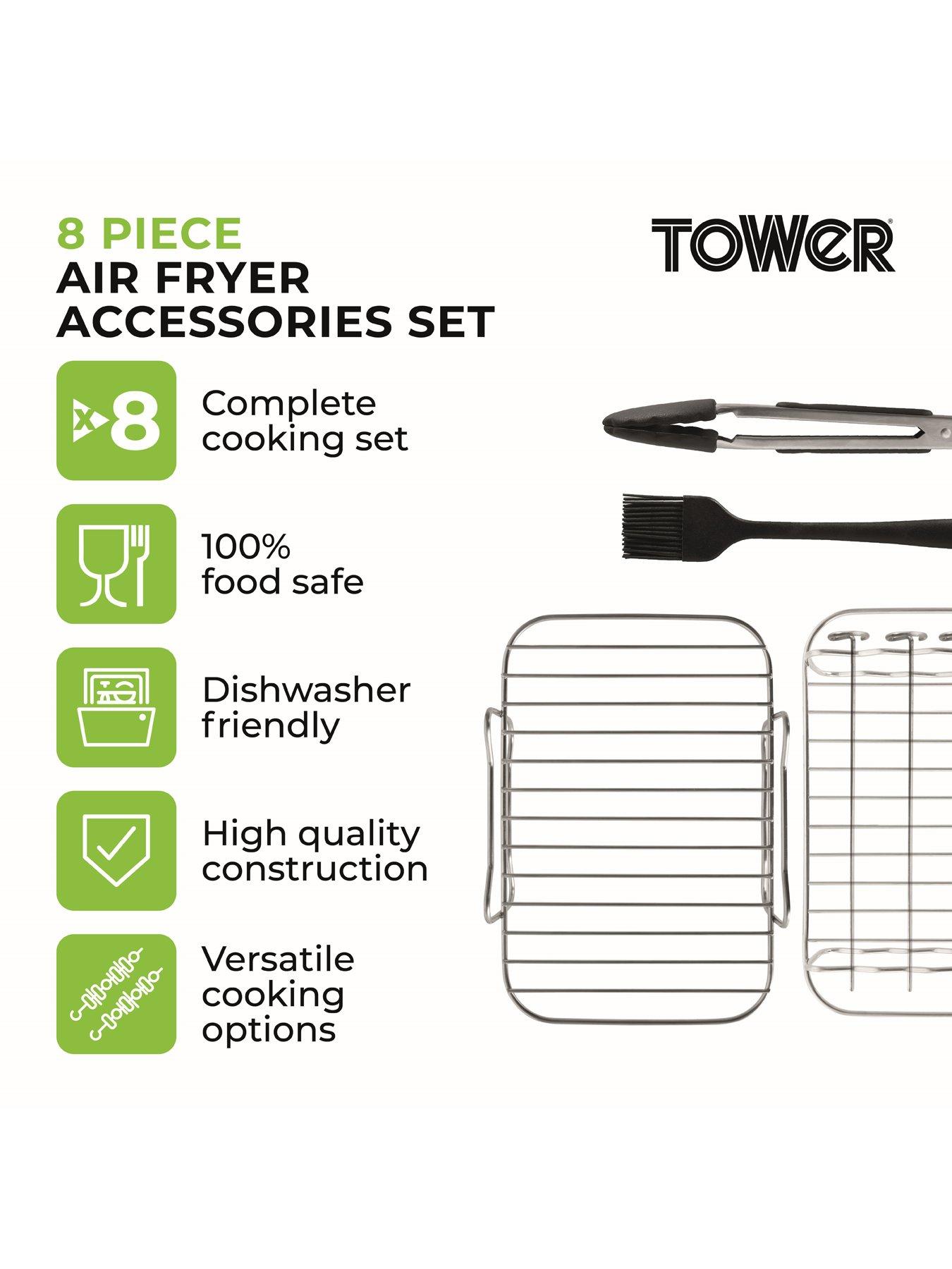  image of tower-8-piece-air-fryer-accessory-setnbsp