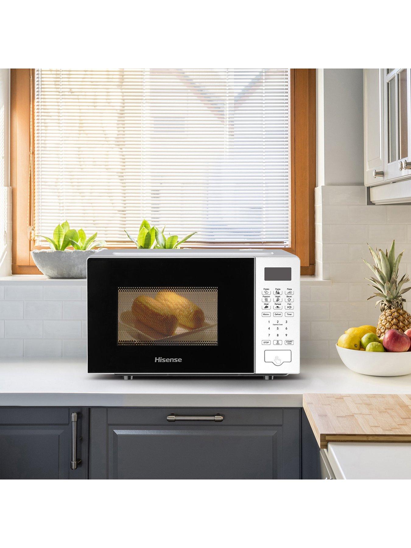 Image 2 of 7 of Hisense H20MOWS4UK 20 Litre Microwave - White