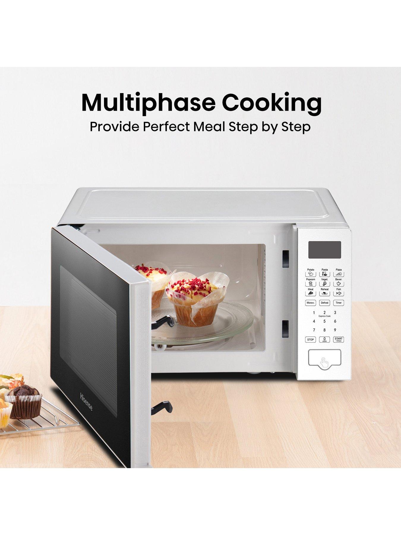 Image 6 of 7 of Hisense H20MOWS4UK 20 Litre Microwave - White