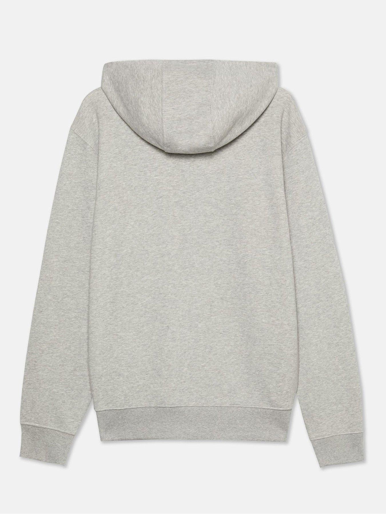  image of dickies-mens-everyday-fleece-zip-hoodie-grey
