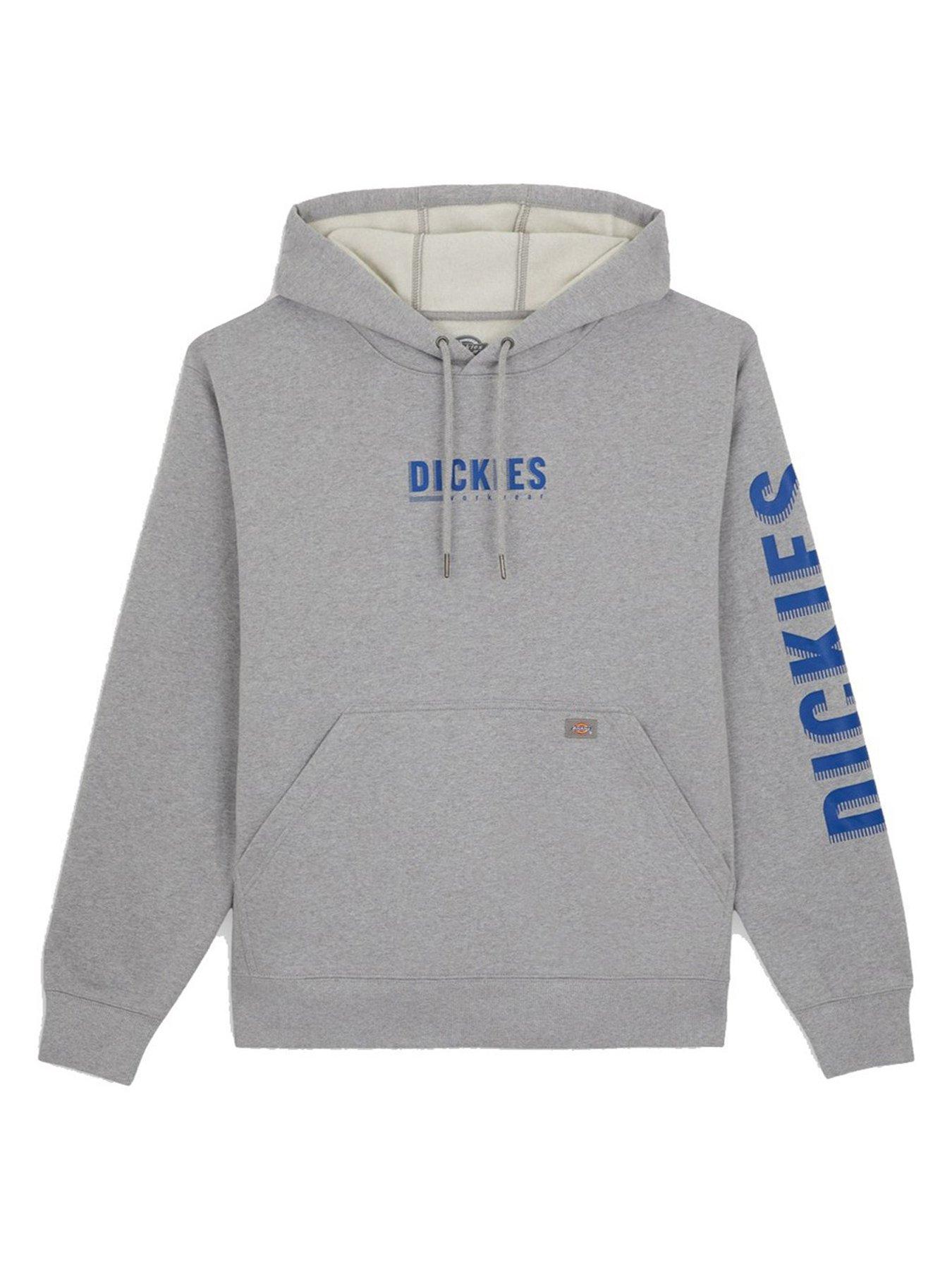 Image 1 of 4 of Dickies Mens Graphic Pullover Fleece Hoodie - Grey
