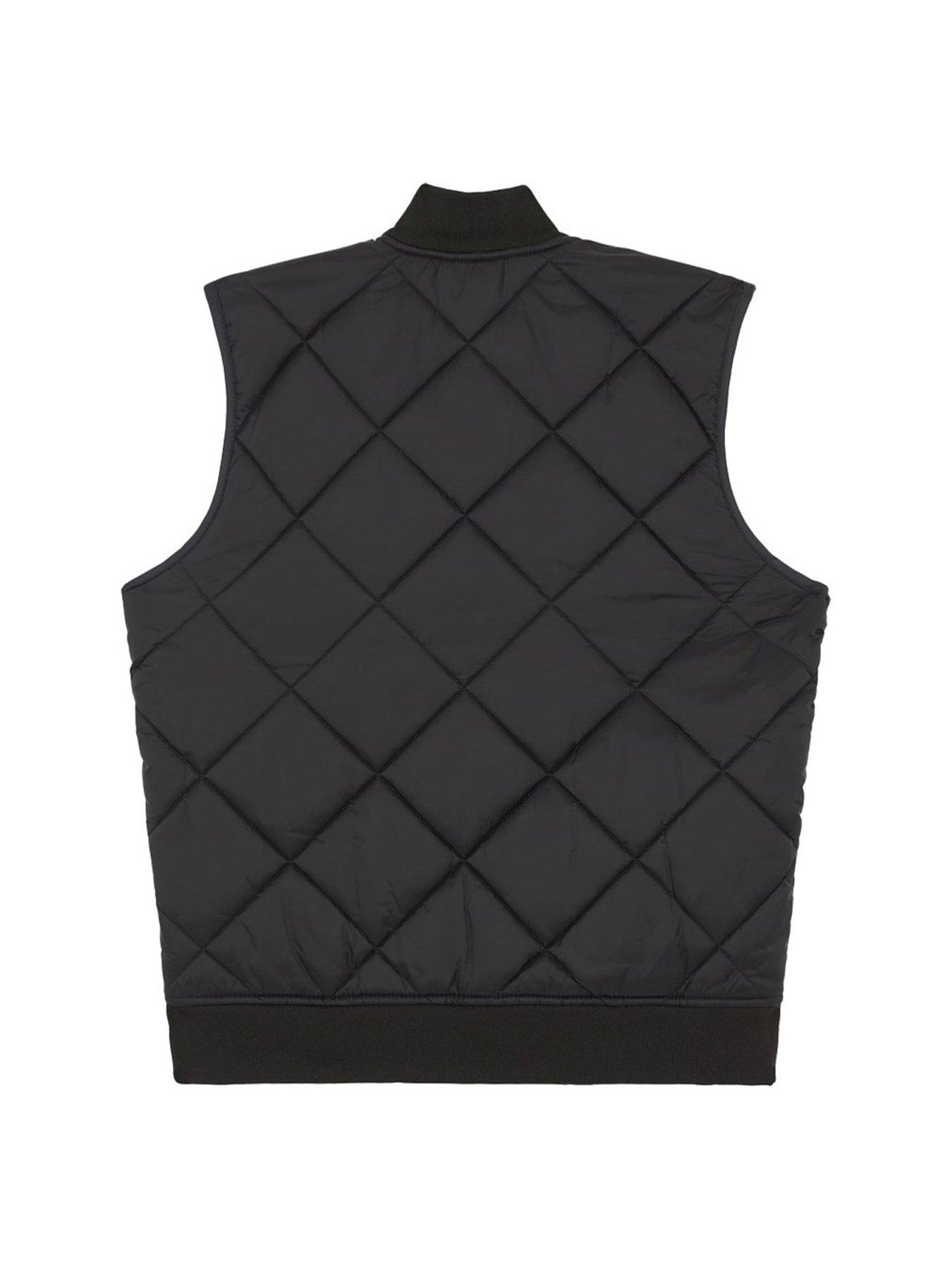 Dickies Mens Diamond Quilted Vest Black