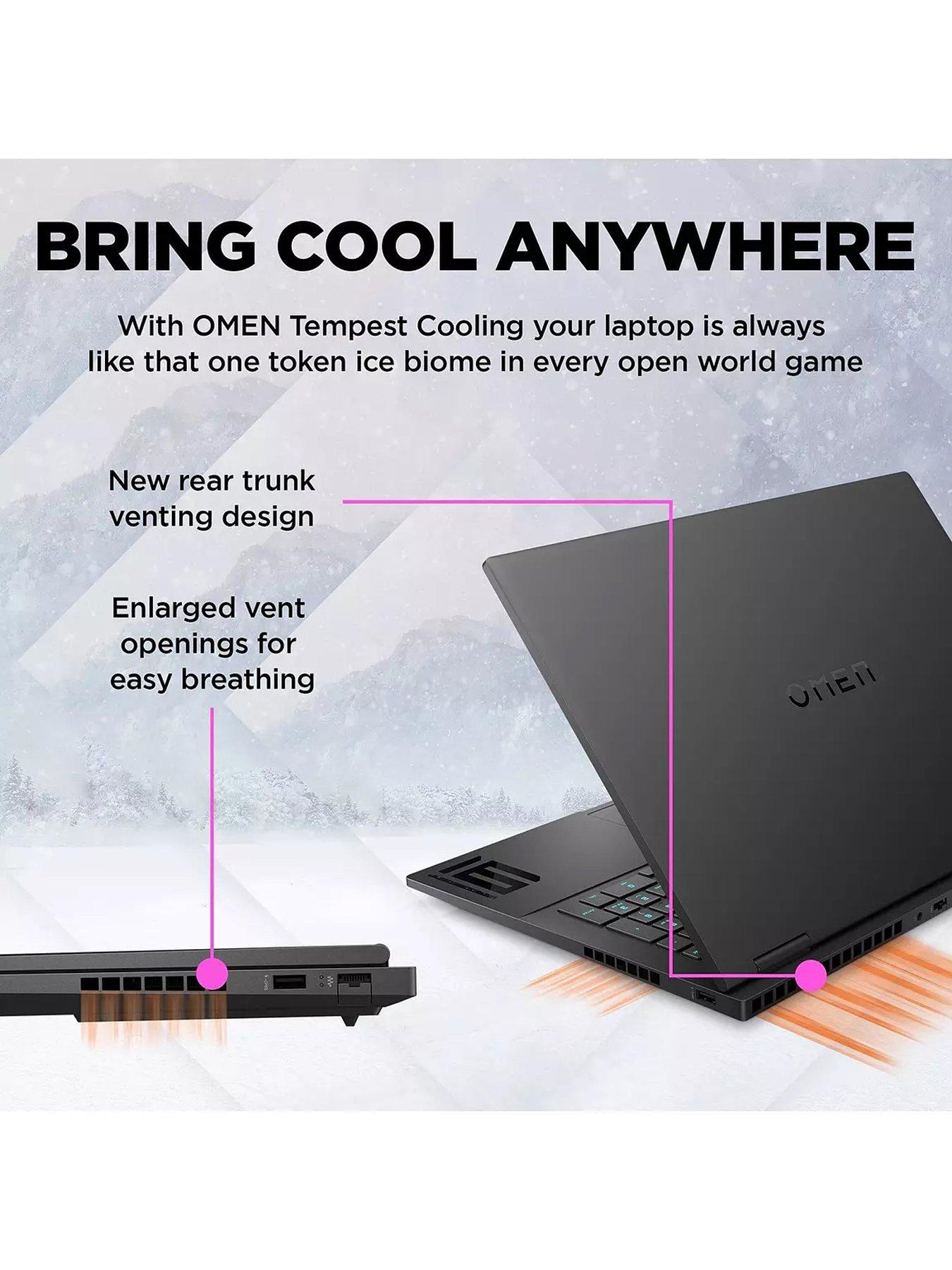 Image 5 of 8 of HP Omen 16-xd0003na Gaming Laptop - 16in FHD, GeForce RTX 4050, AMD Ryzen 7, 16GB RAM, 512GB SSD