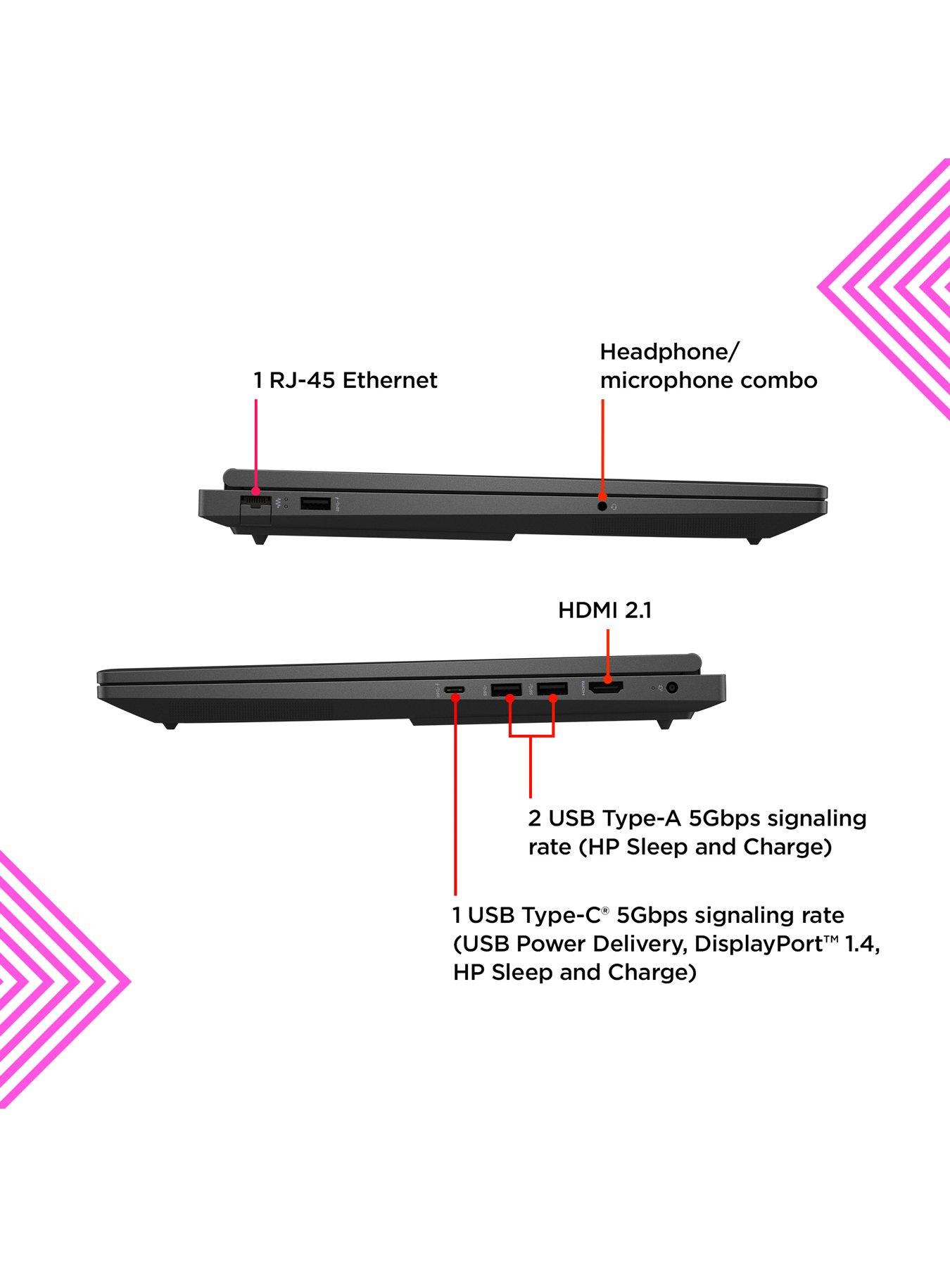 Image 7 of 8 of HP Omen 16-xd0003na Gaming Laptop - 16in FHD, GeForce RTX 4050, AMD Ryzen 7, 16GB RAM, 512GB SSD