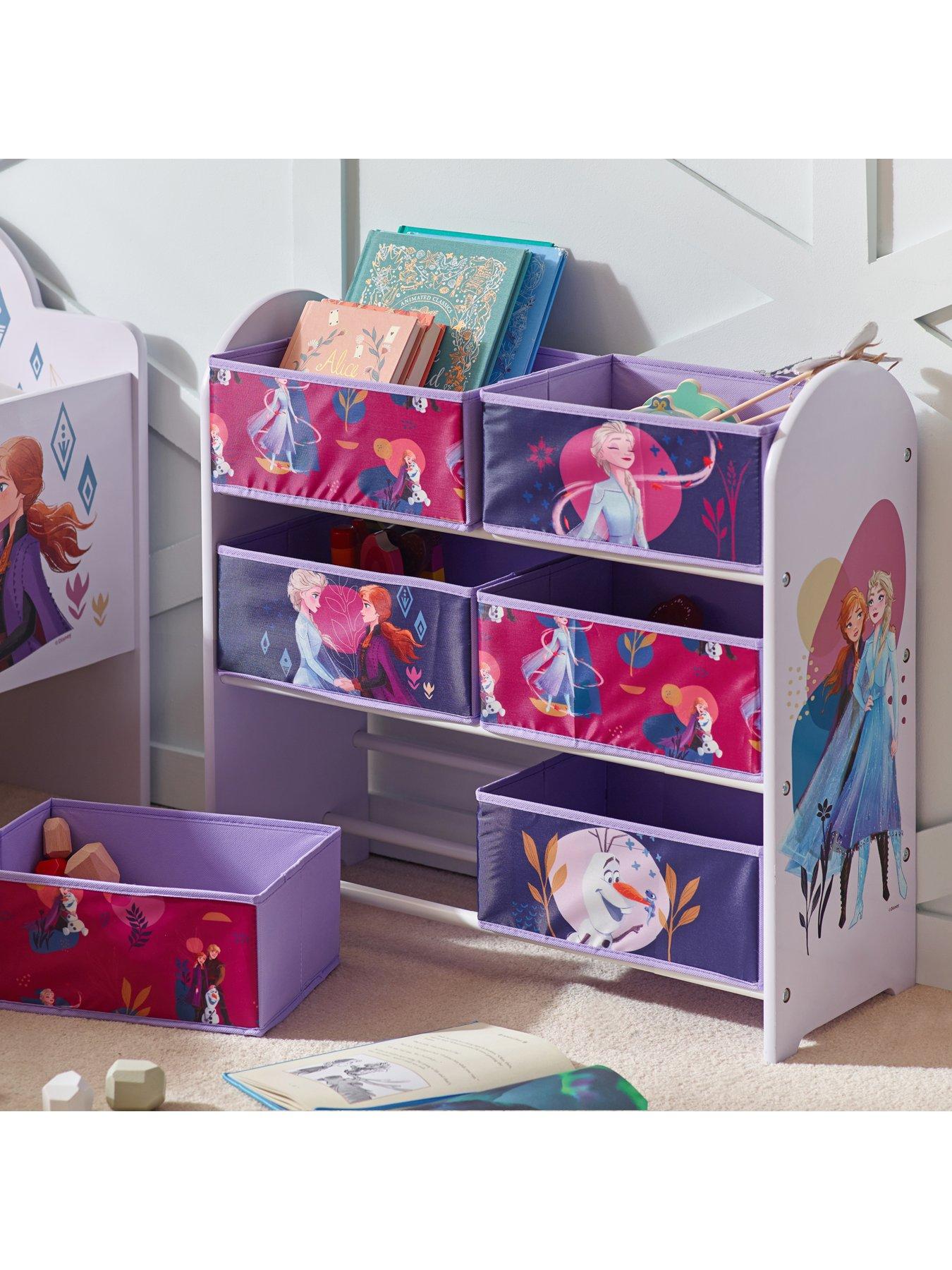 Image 1 of 5 of Disney Frozen Storage Unit with 6 Fabric Boxes