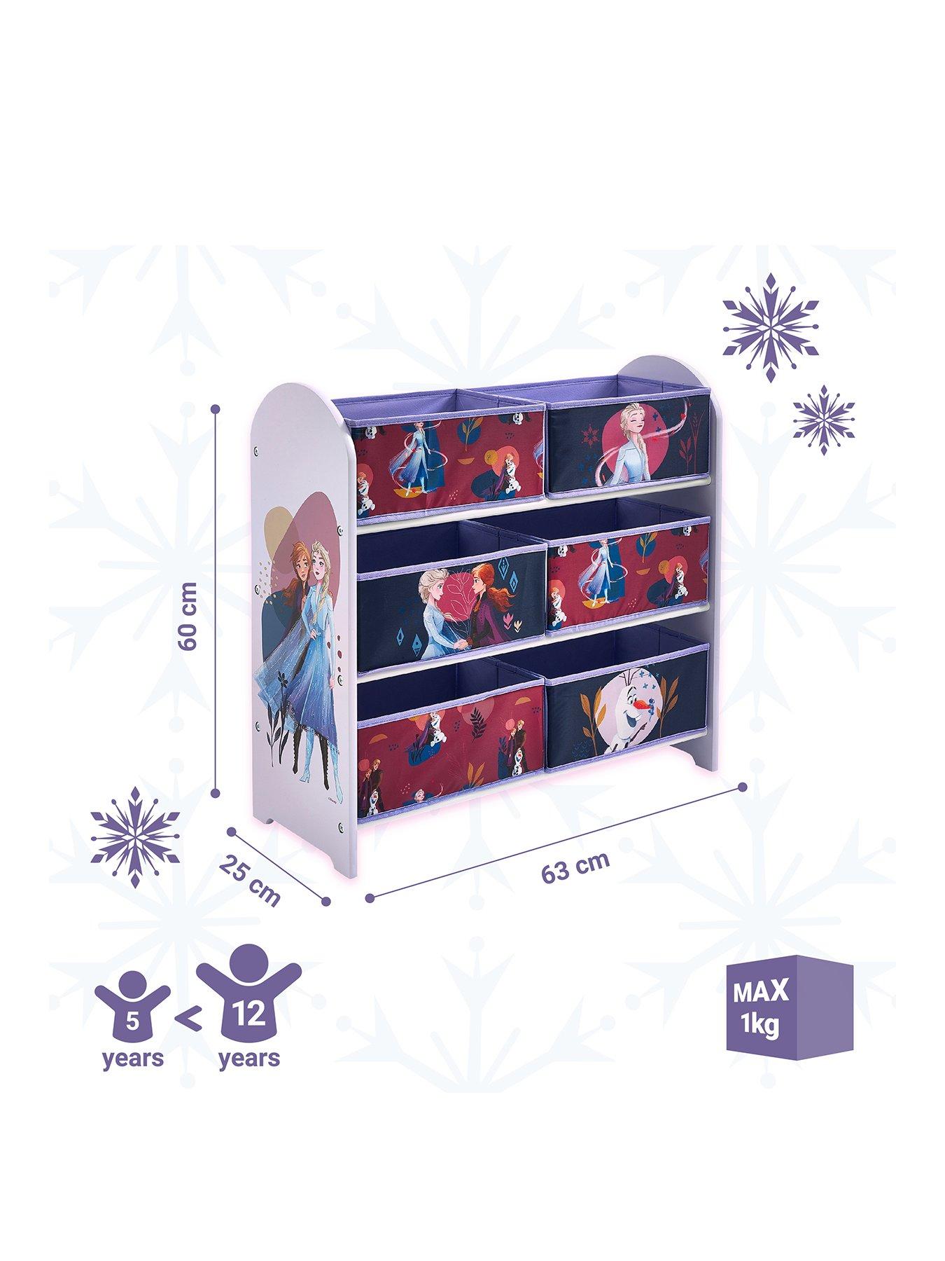 Image 3 of 5 of Disney Frozen Storage Unit with 6 Fabric Boxes