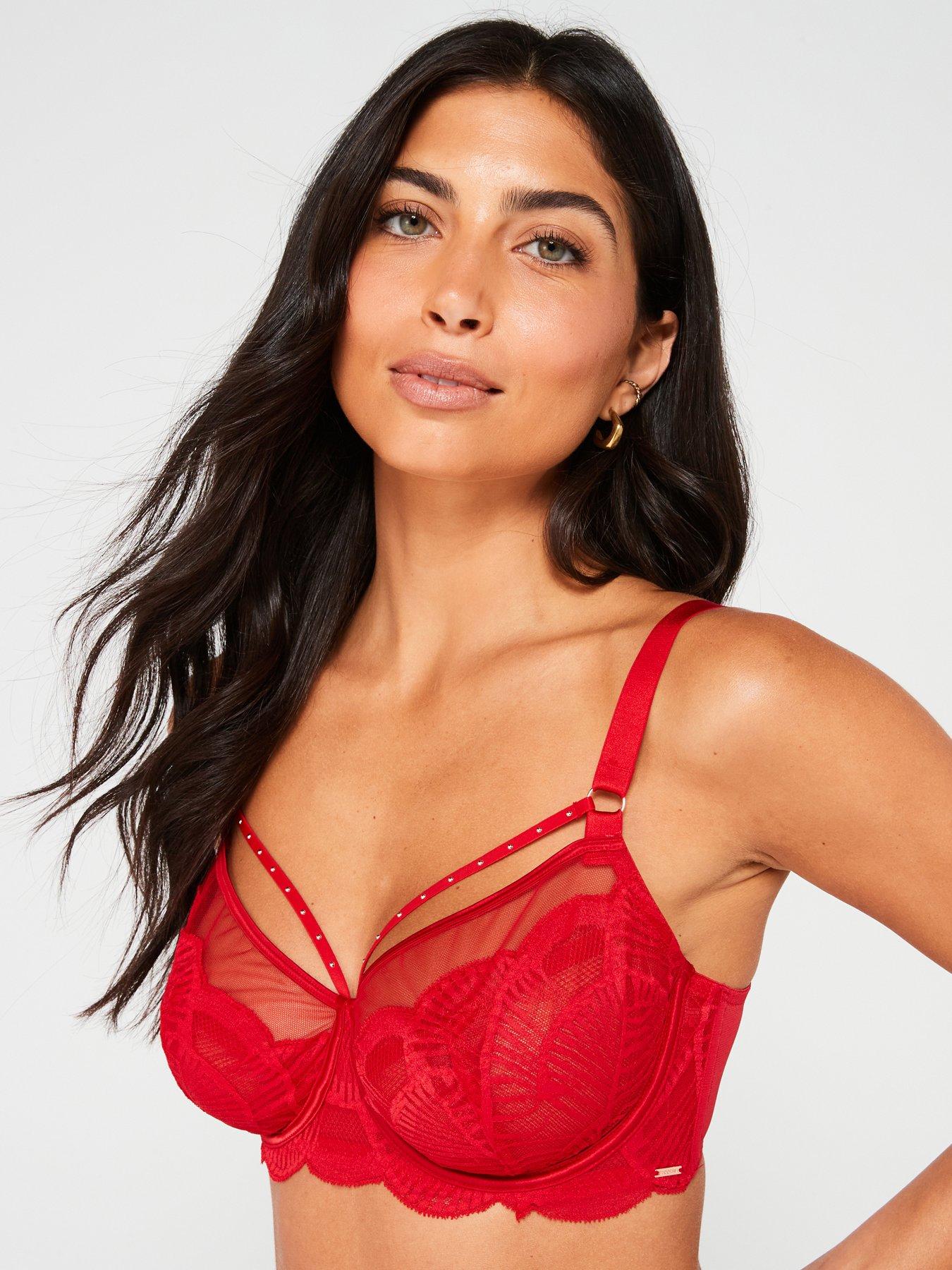 undefined Adelina Non Padded Wired Bra - Red
