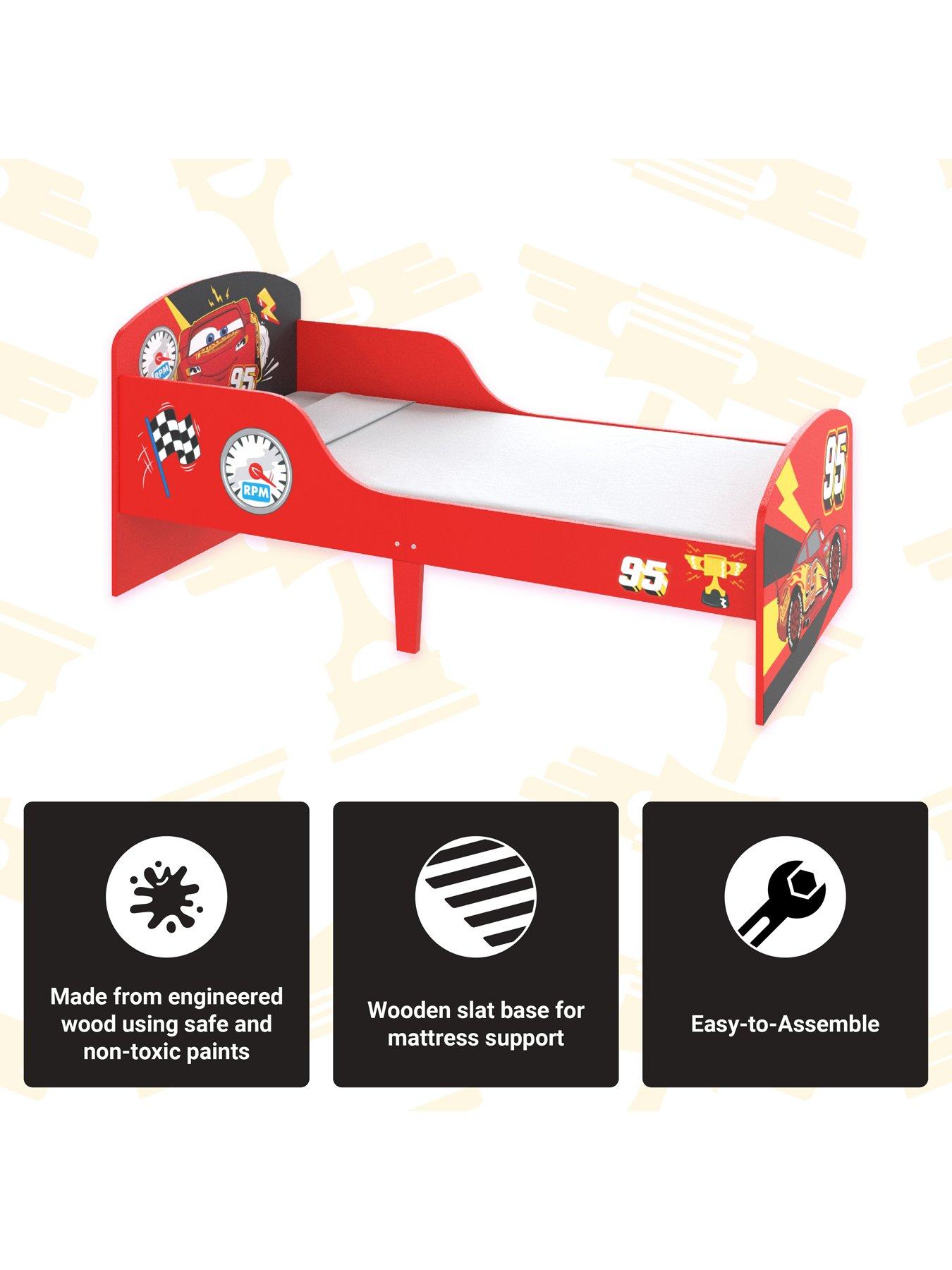 Disney Cars Lightning McQueen Toddler Bed | Littlewoods