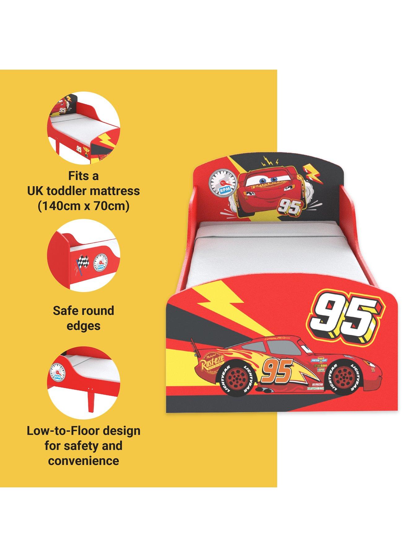 Disney Cars Lightning McQueen Toddler Bed | Littlewoods