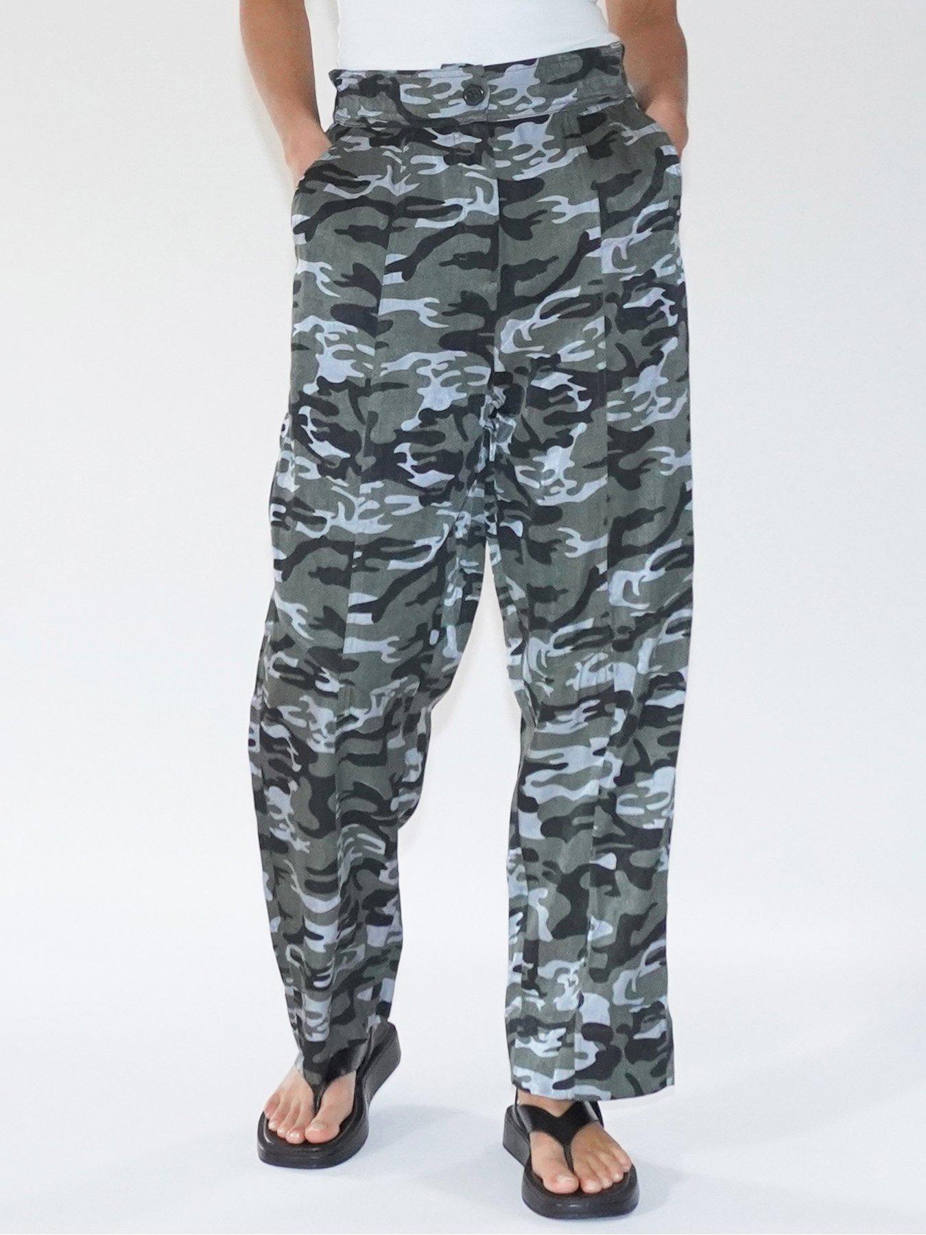undefined Wide Leg Cargo Trousers - Multi