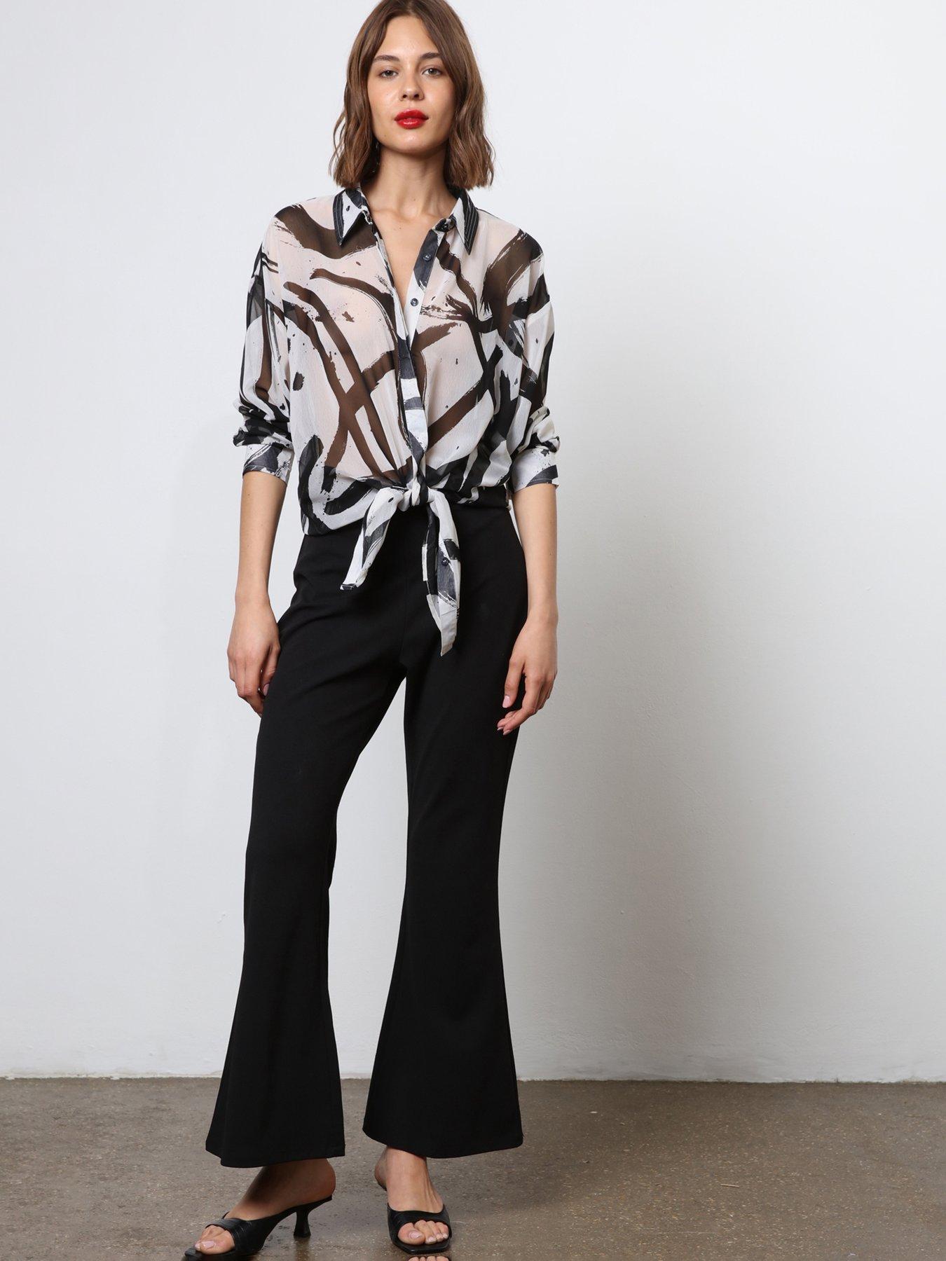 undefined Oversized Sheer Shirt - White