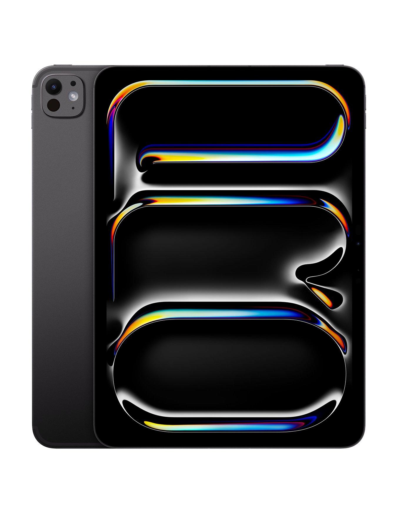 front image of apple-ipad-pro-m4-2024-11-inch-wi-fi-amp-cellular-512gb-with-standard-glass-space-black