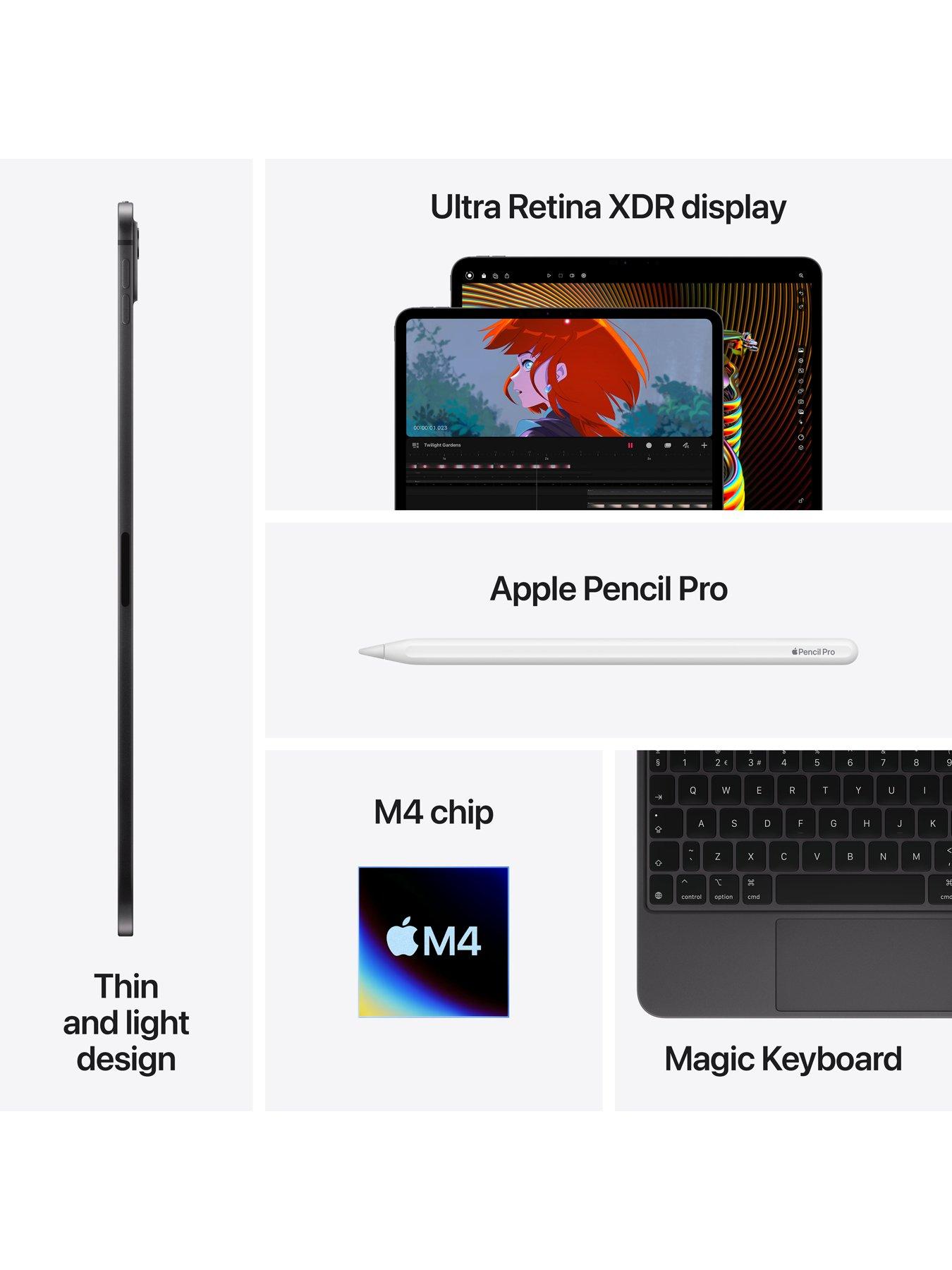  image of apple-ipad-pro-m4-2024-11-inch-wi-fi-amp-cellular-512gb-with-standard-glass-space-black