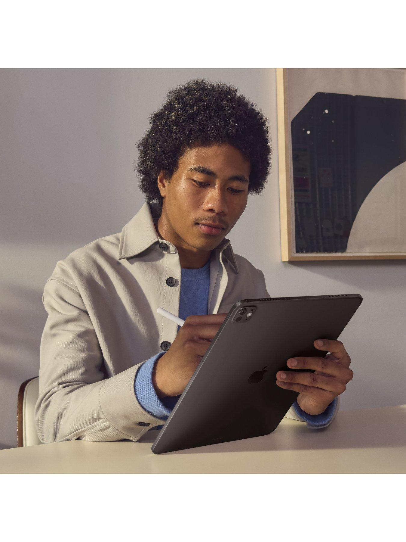  image of apple-ipad-pro-m4-2024-13-inch-wi-fi-amp-cellular-256gb-with-standard-glass-space-black