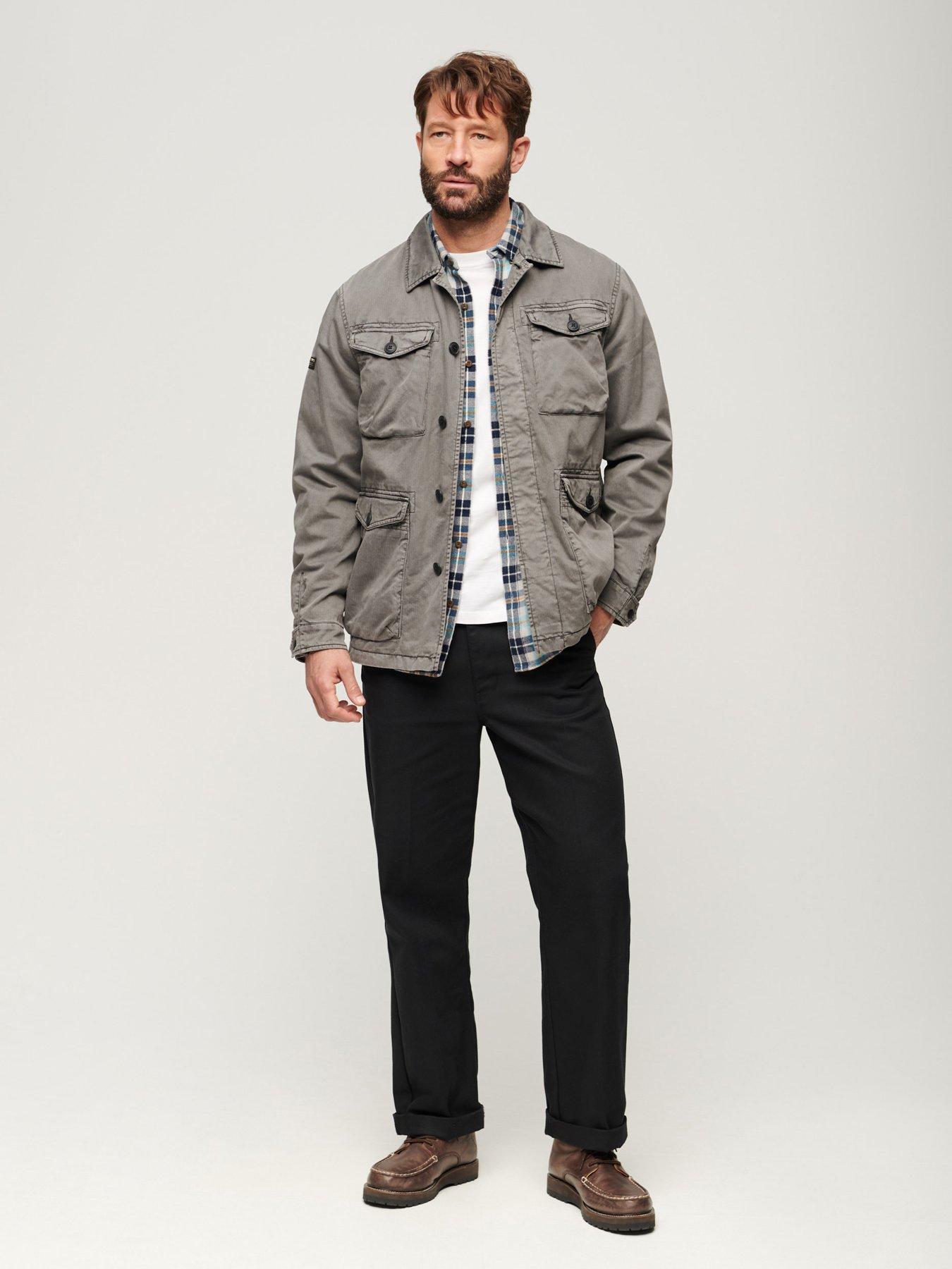 Superdry Military M65 Lightweight Jacket - Dark Grey