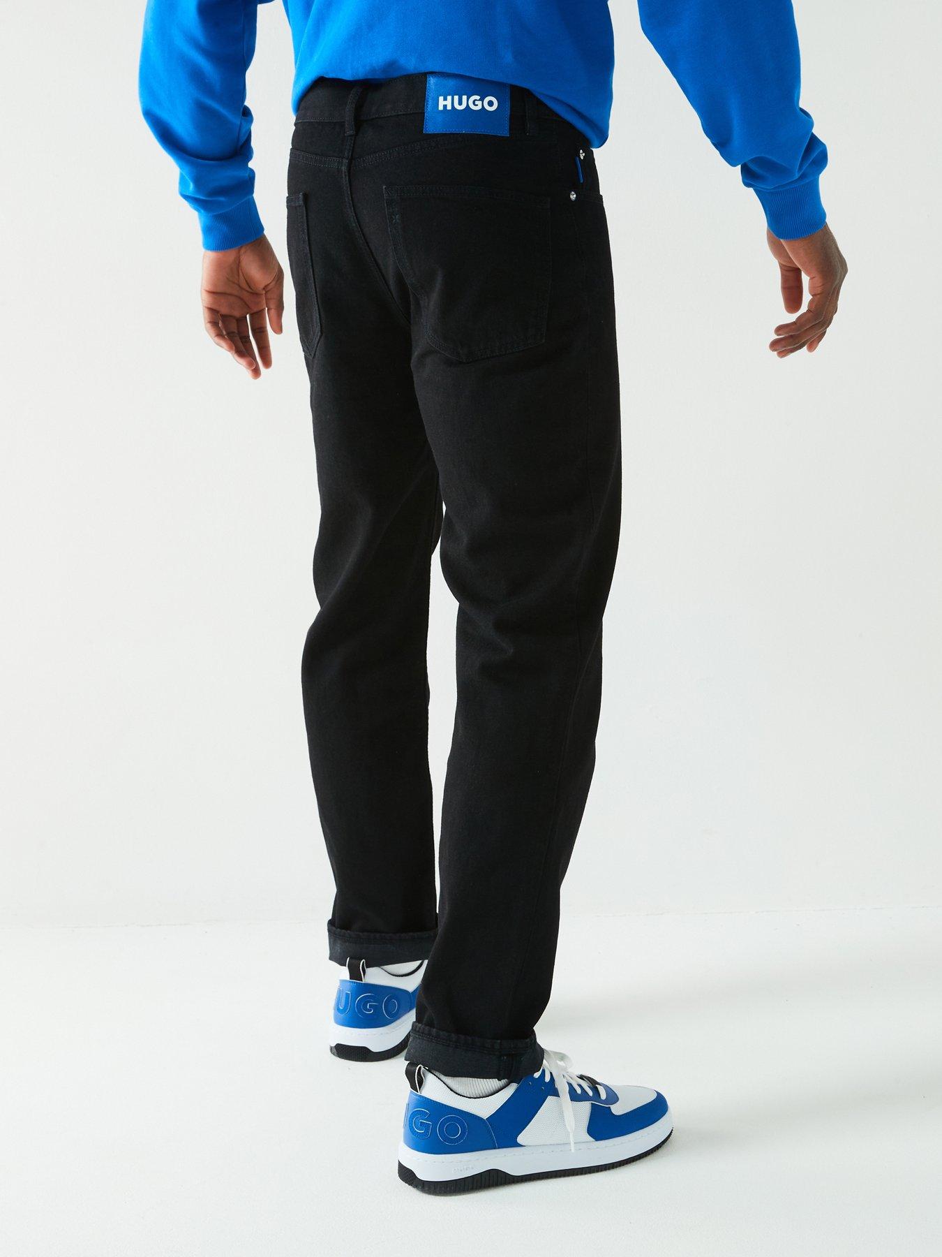 HUGO BLUE Jonah Straight Fit Jeans - Black