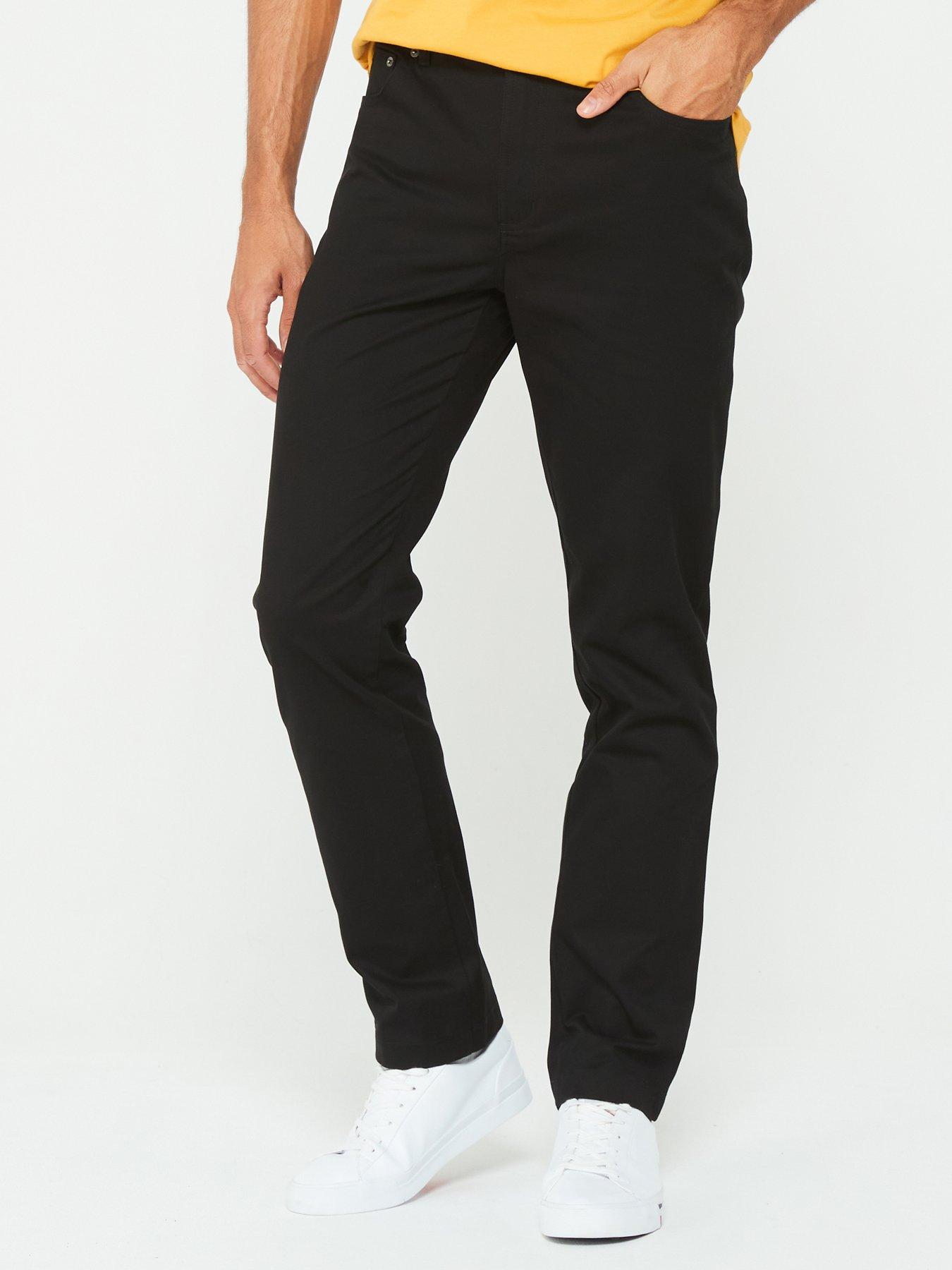 Tommy Hilfiger Chinos Denton 1985 Pima Cotton Black littlewoods