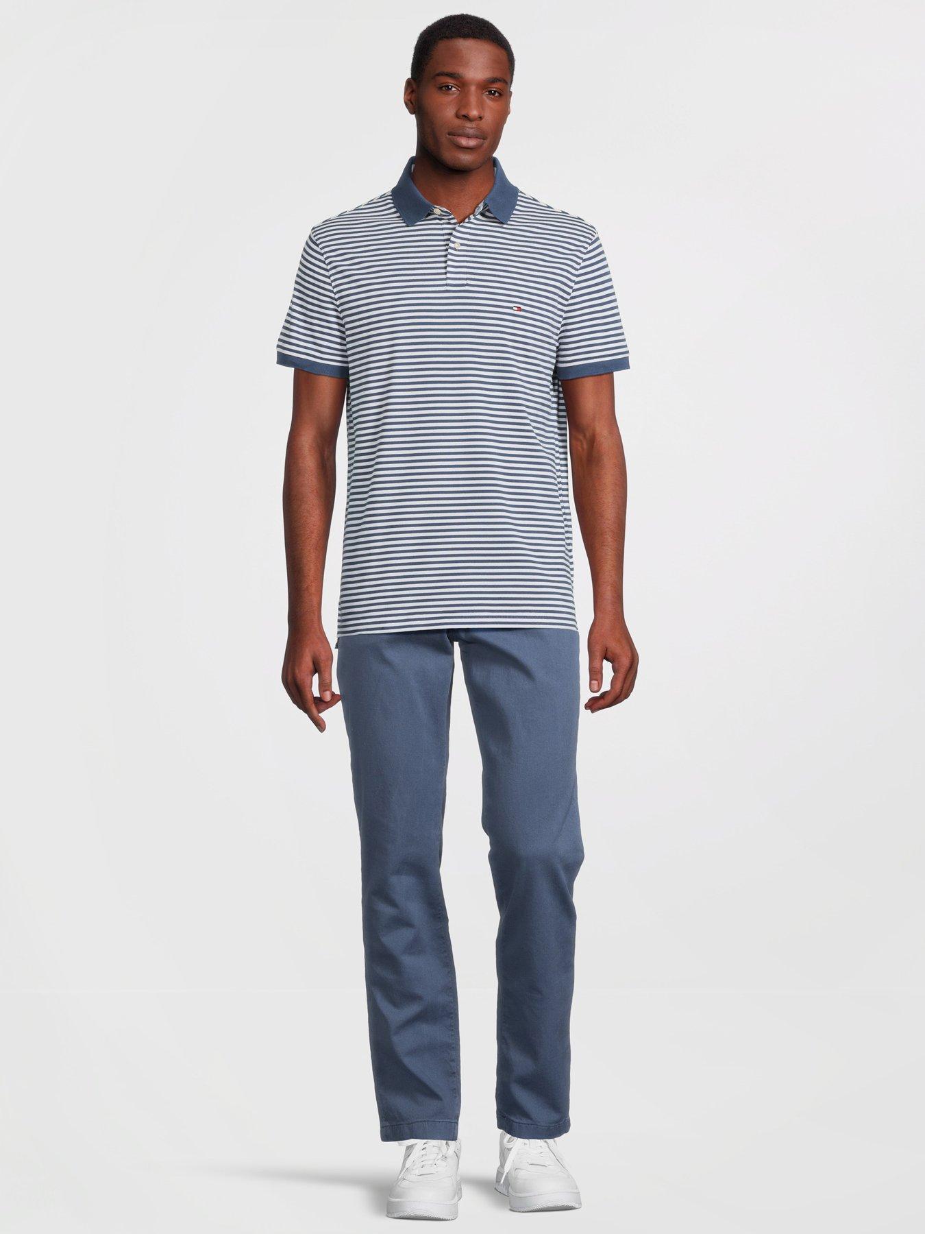  image of tommy-hilfiger-1985-regular-fit-stripe-polo-shirt-blue