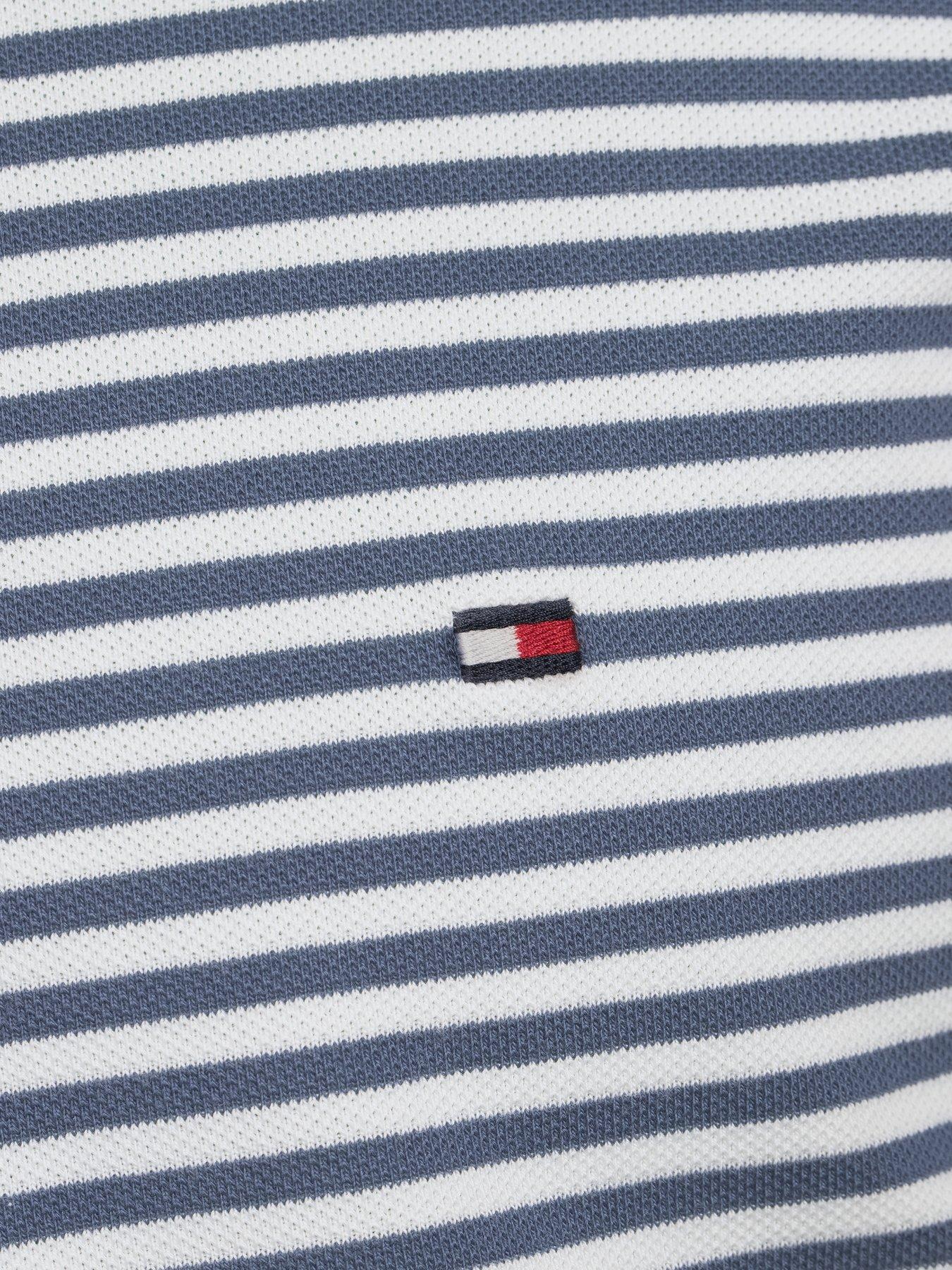  image of tommy-hilfiger-1985-regular-fit-stripe-polo-shirt-blue