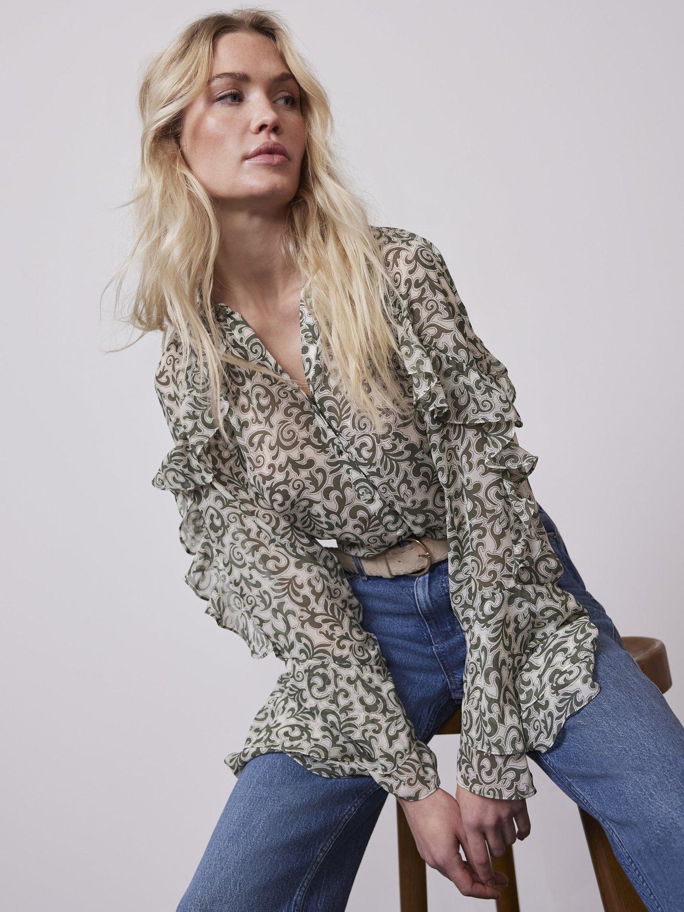 Mint velvet leopard print blouse clearance