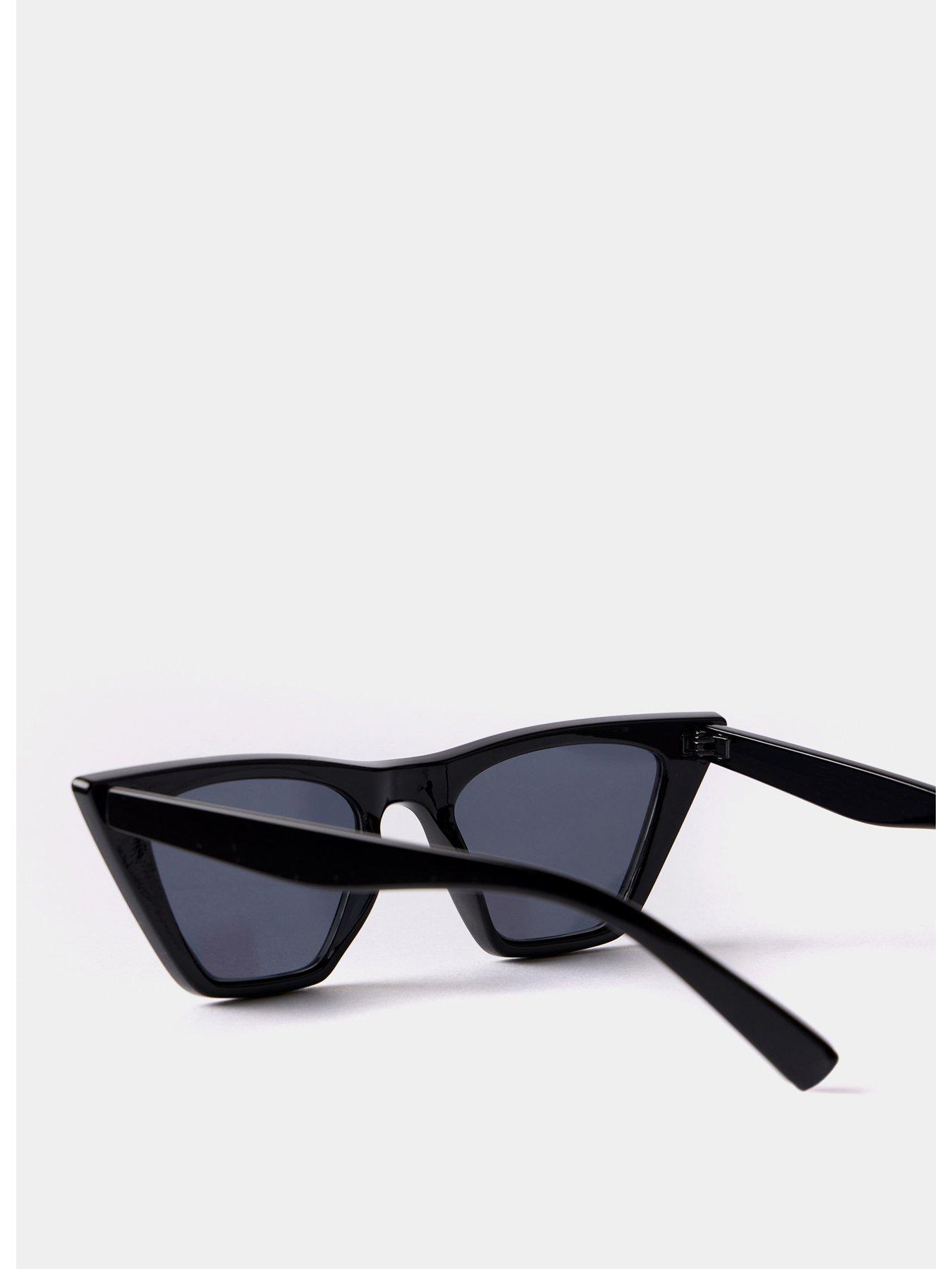 Image 4 of 5 of Mint Velvet Black Rectangular Sunglasses