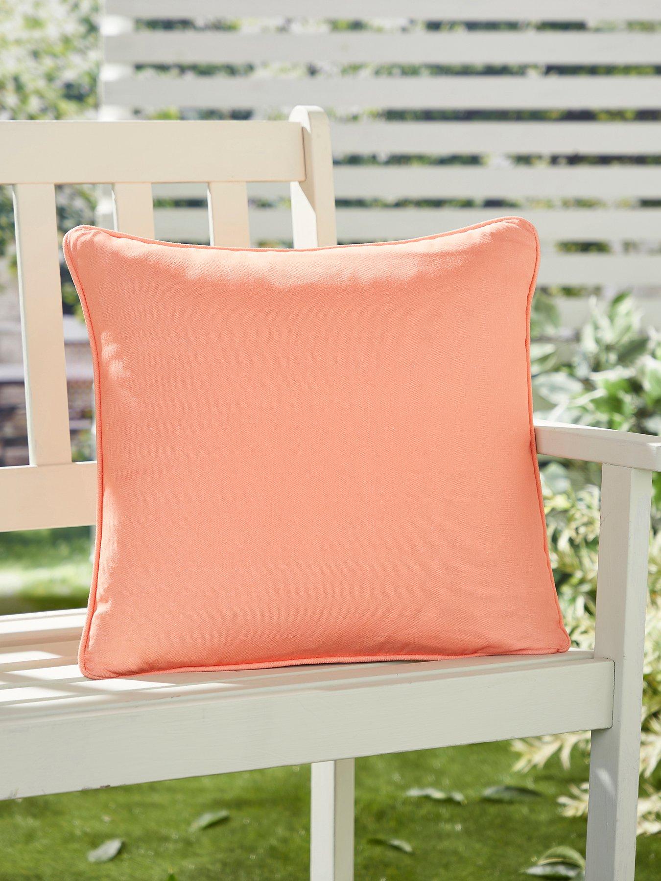  image of fusion-plain-dye-outdoor-cushion-orange